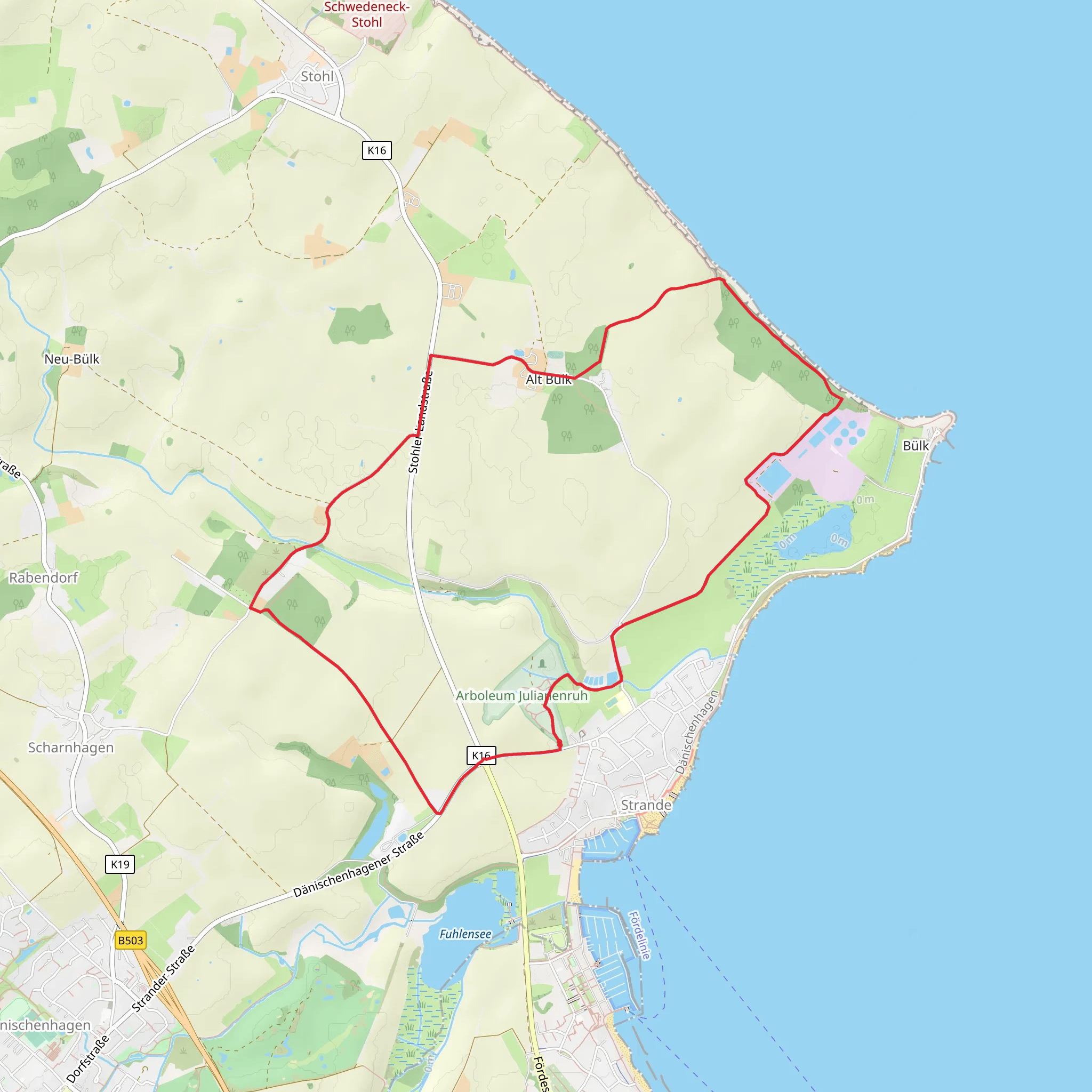 Werkstrasse Loop mobile static map