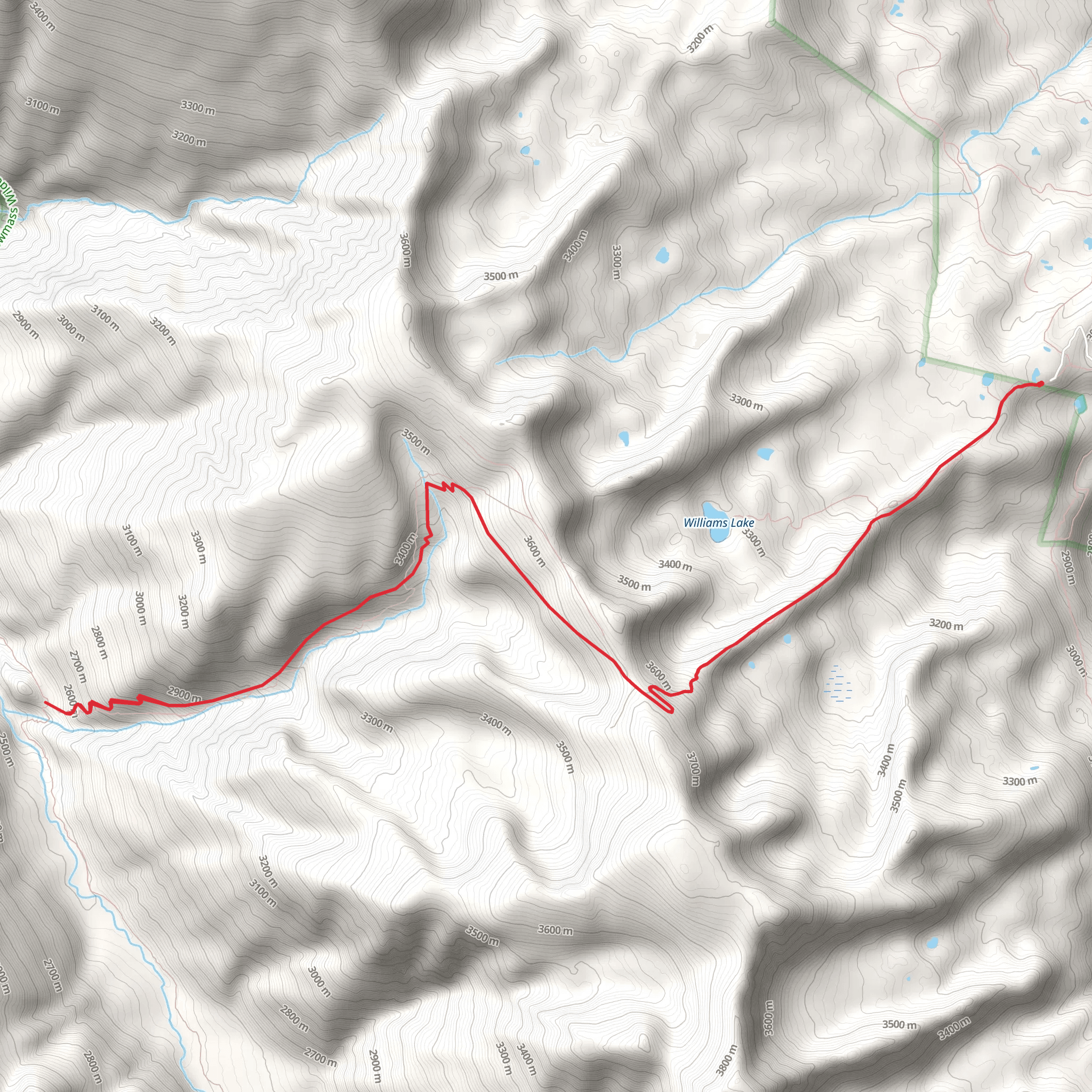 Hell Roaring Trail mobile static map