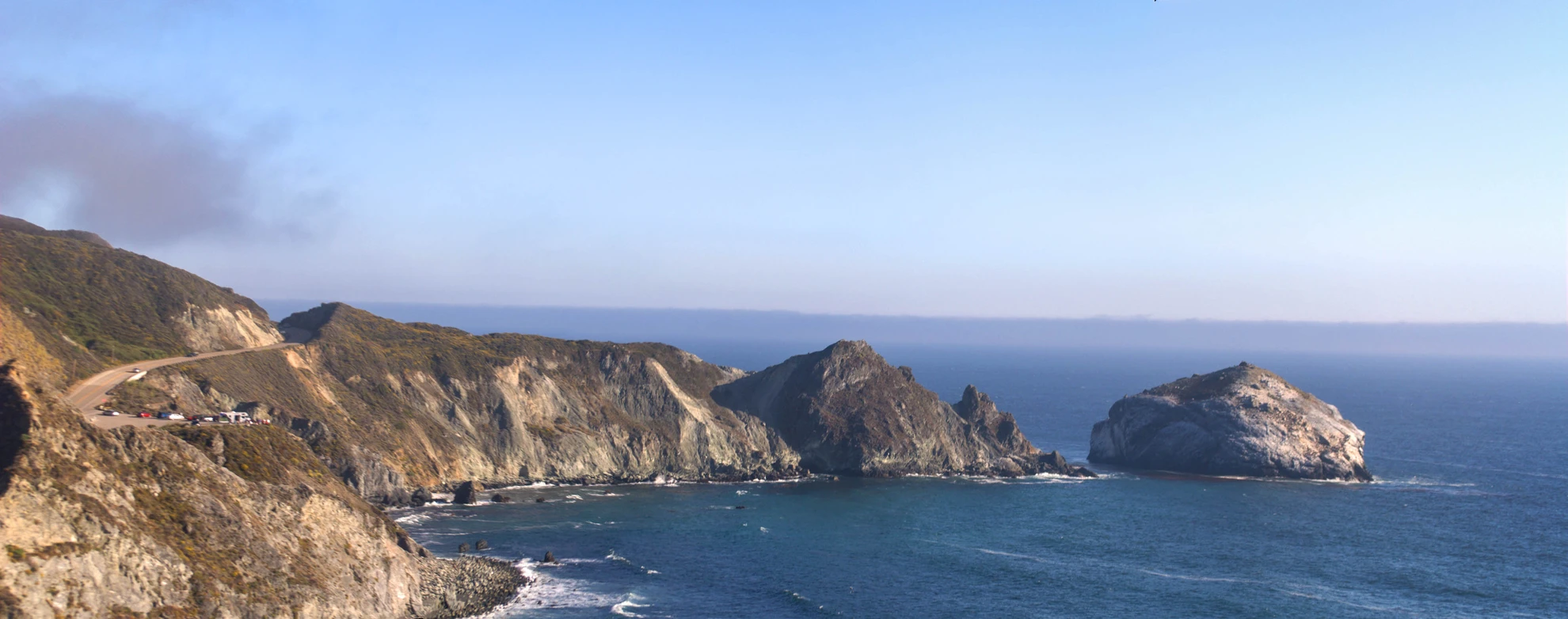 An image depicting the trail Los Burros Road to South Coast Ridge Road and its surrounding area.
