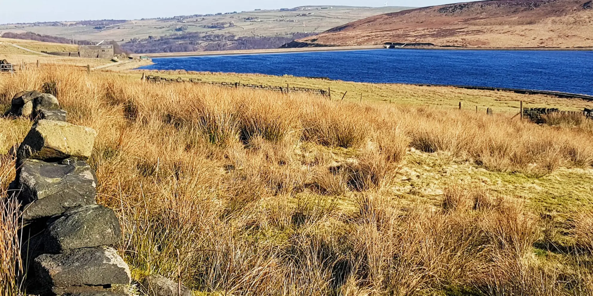 An image depicting the trail Lobb Mill - Stoodley Pike and Withens Clough Reservoir and its surrounding area.