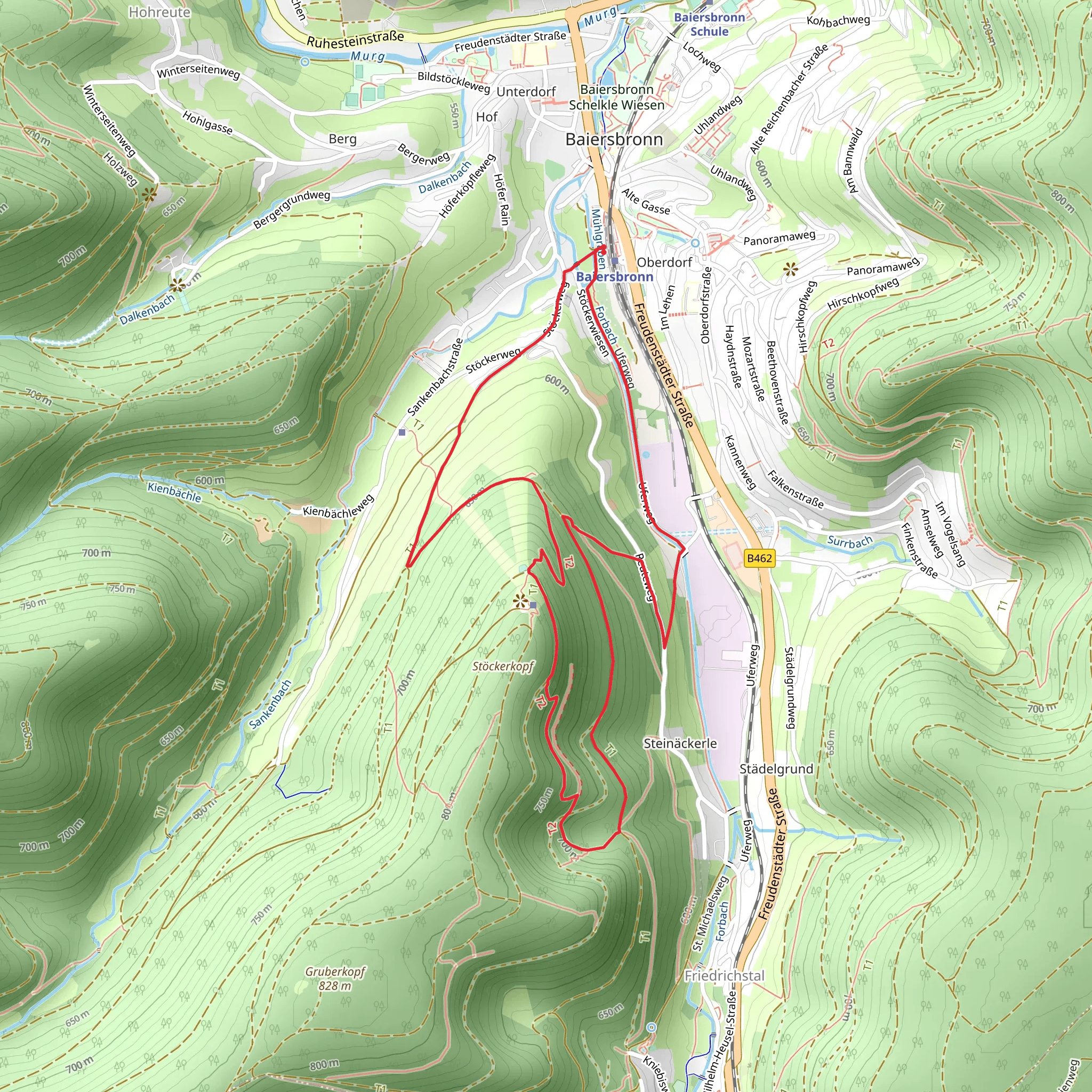 Stöckerkopf vis Sohlberg and Misse Huette Reute mobile static map