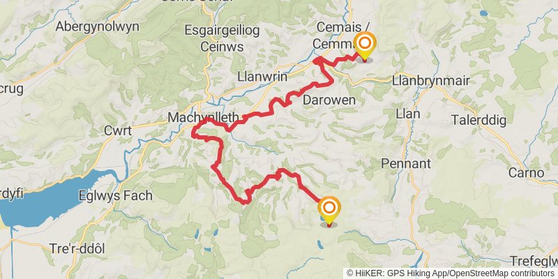 Cambrian Way alt 7 Map