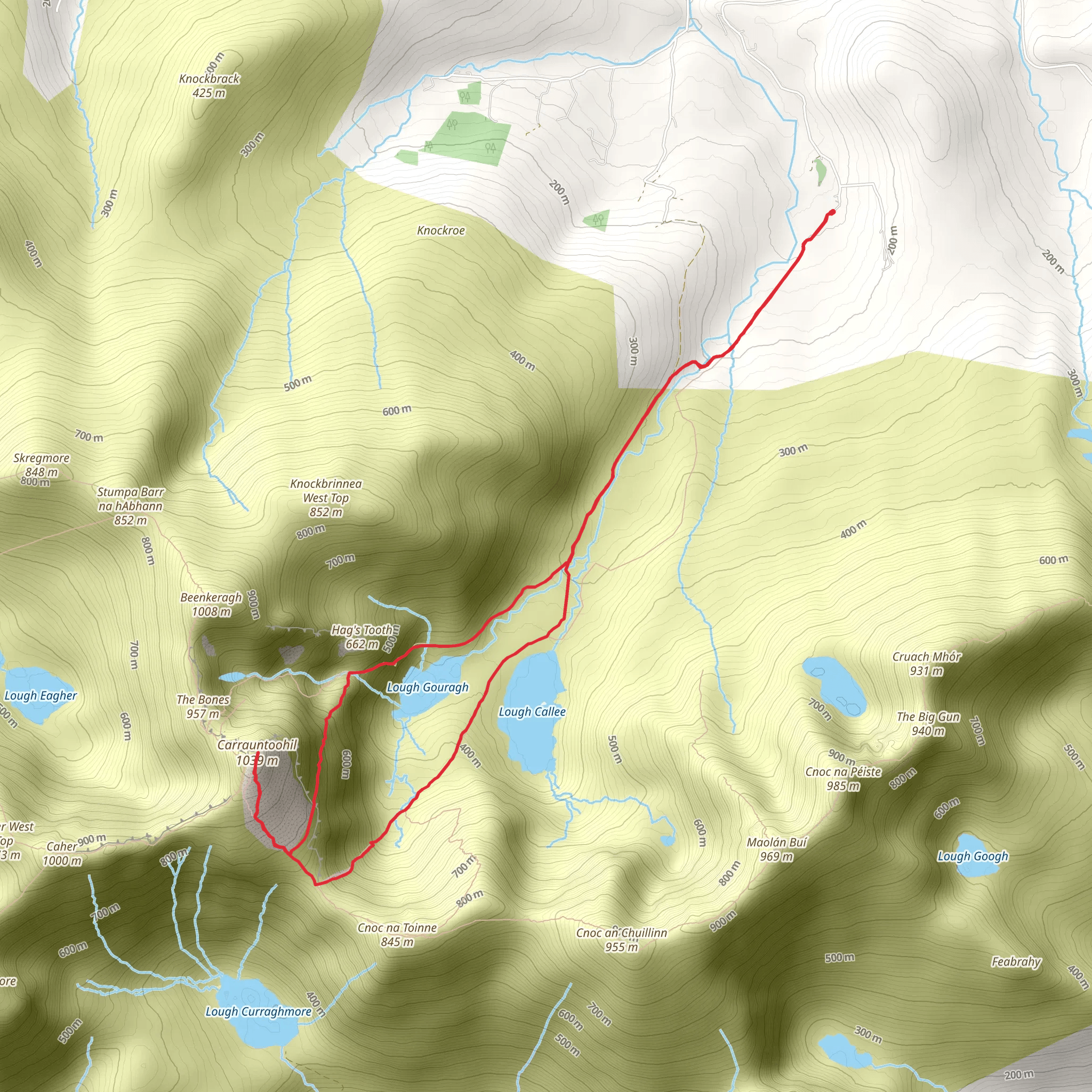 Carrauntoohil via The Heavenly Gates mobile static map