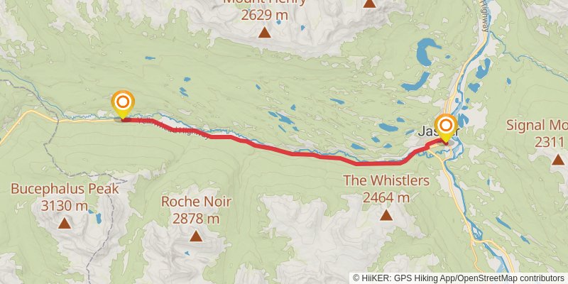 Great Divide Trail stage 51 Map