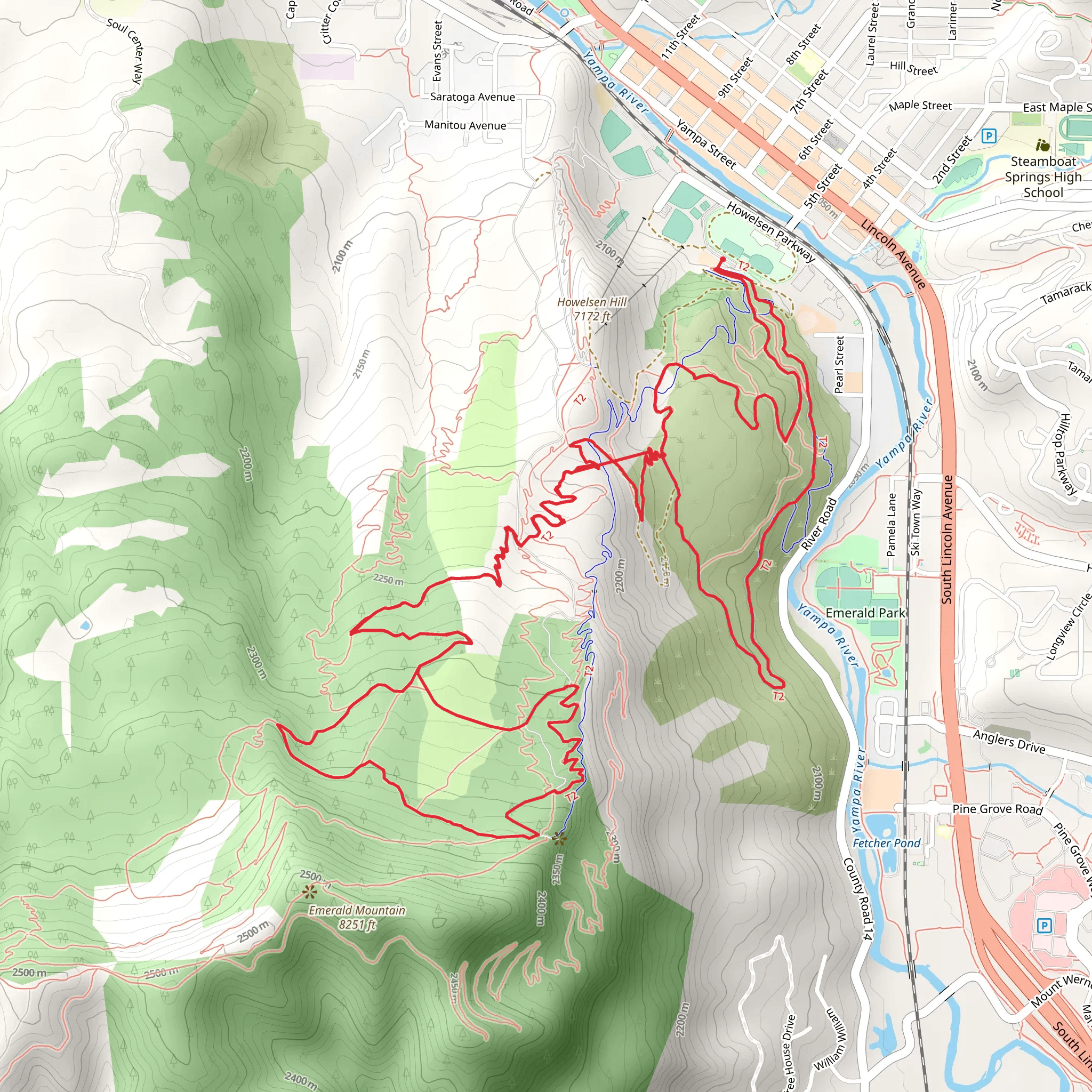 Ricky's Ridge and Blair Witch Trail mobile static map