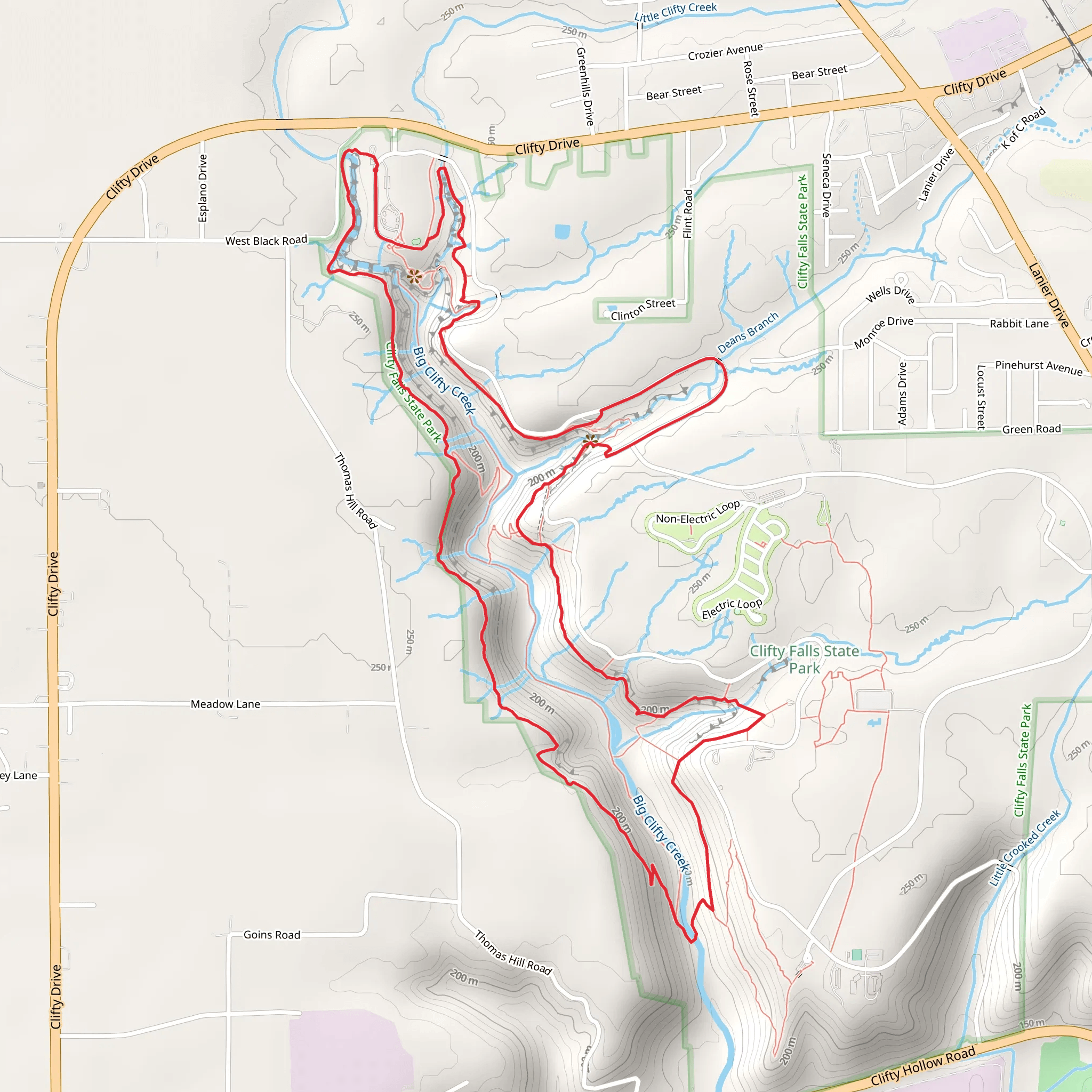 Big Clifty Creek Loop mobile static map