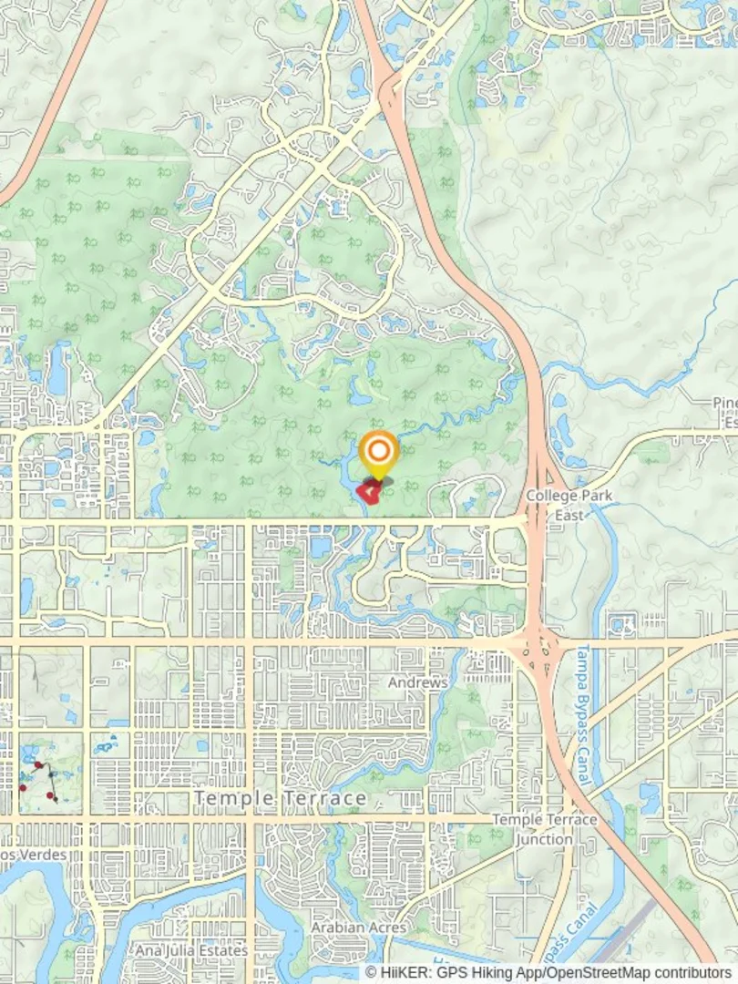 An image depicting the trail Hillsborough River Loop and its surrounding area.