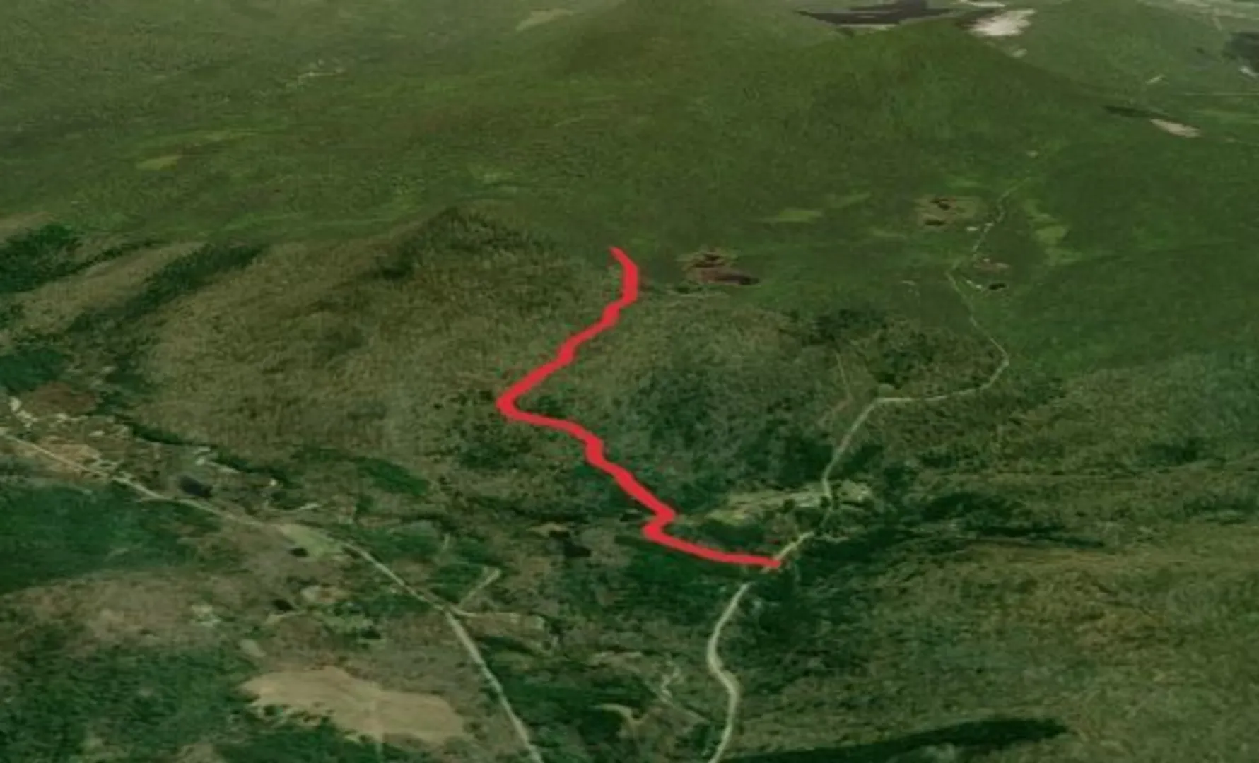 An image depicting the trail Water Tower Sundown Trail and its surrounding area.