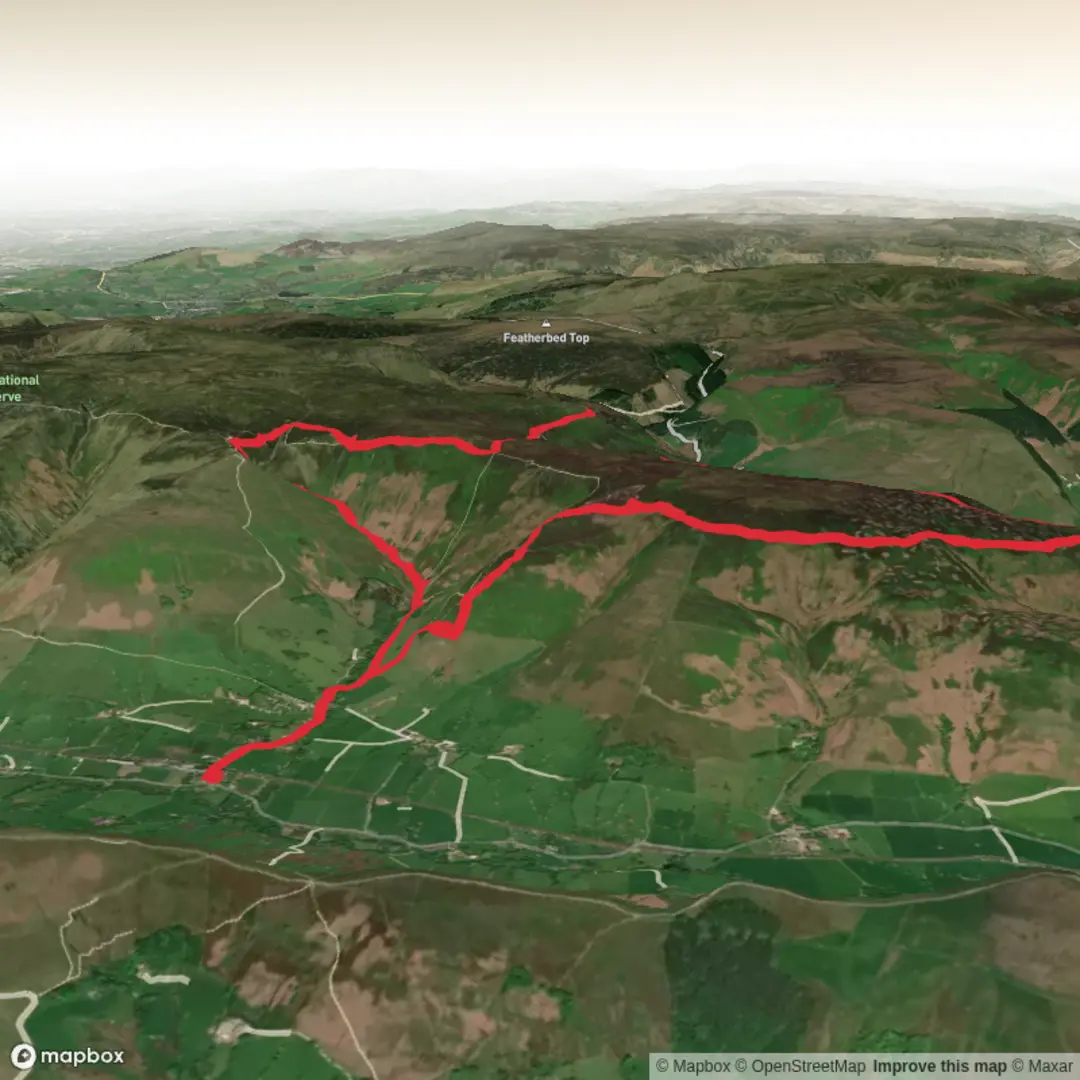 An image depicting the trail Edale Grindsbrook Clough Blackden Edge Madwomans Stones Crookden Ringing Roger Nabs Circular and its surrounding area.