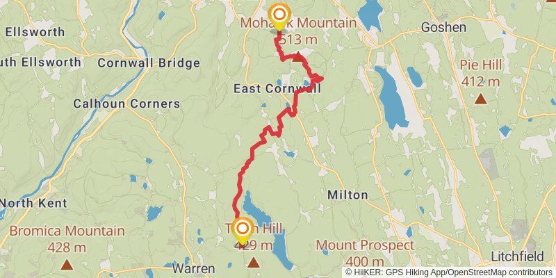 Mattatuck Trail stage 4 Map