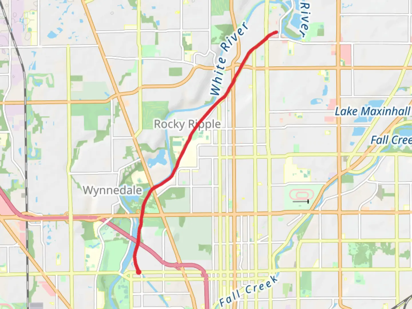 An image depicting the trail Central Canal Towpath and its surrounding area.