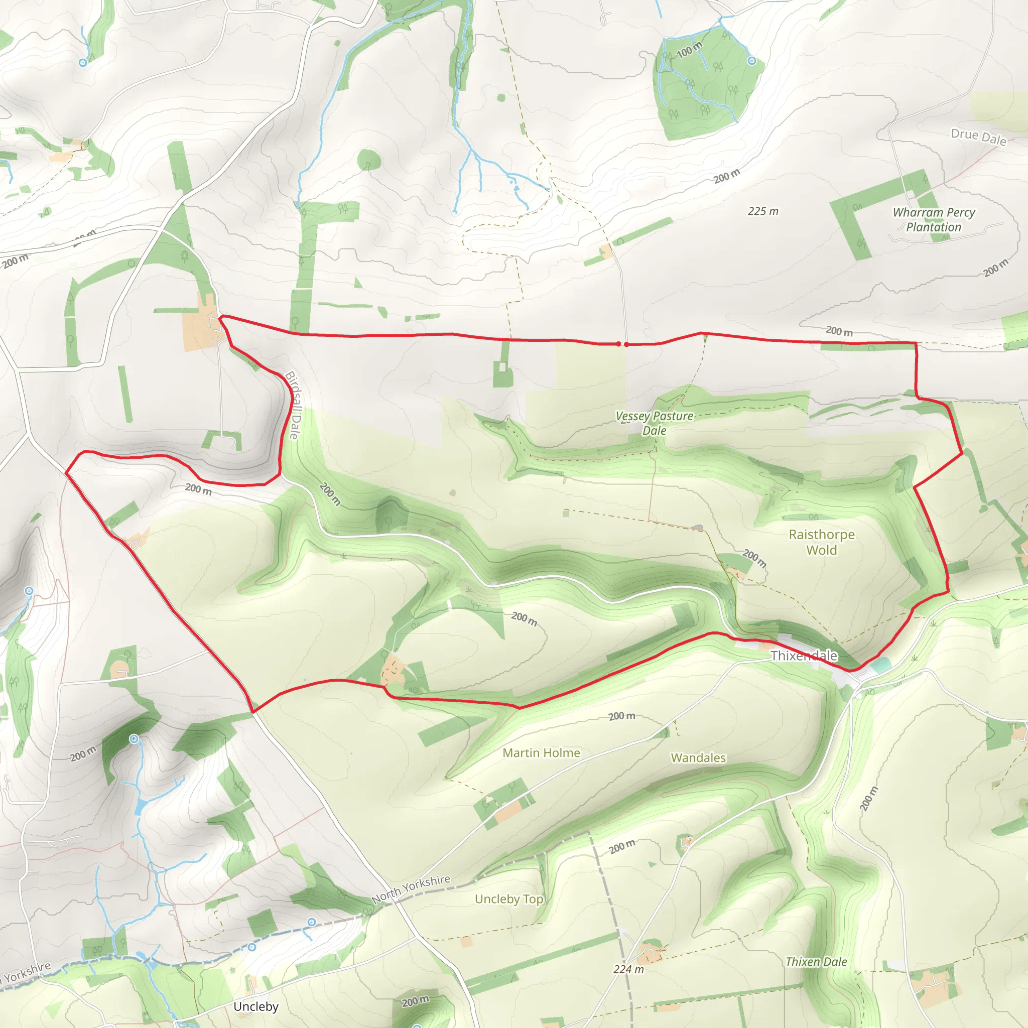 Thixendale Loop mobile static map