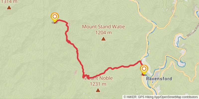 Mountain to Sea Trail stage 3 Map