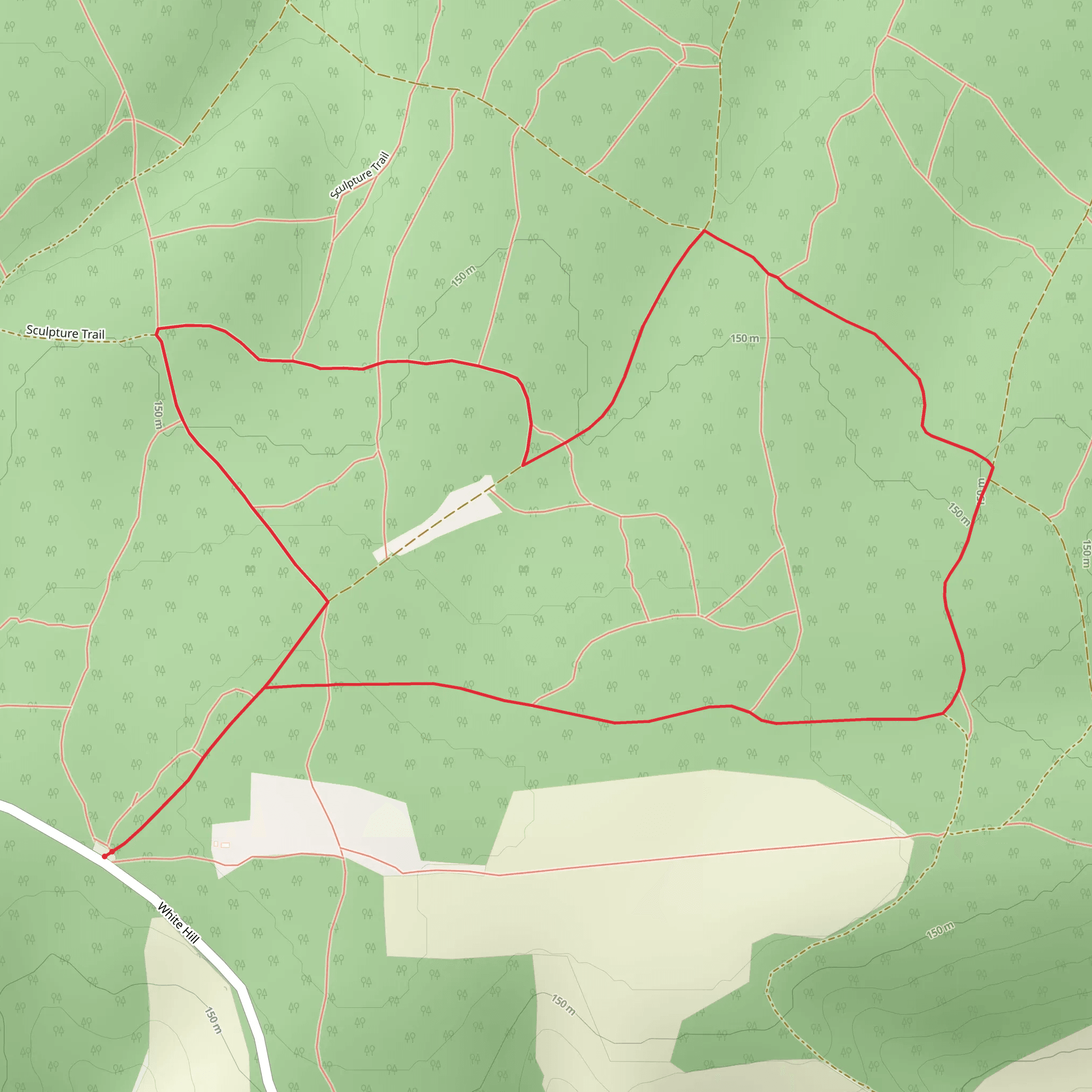 King's Wood South Loop mobile static map
