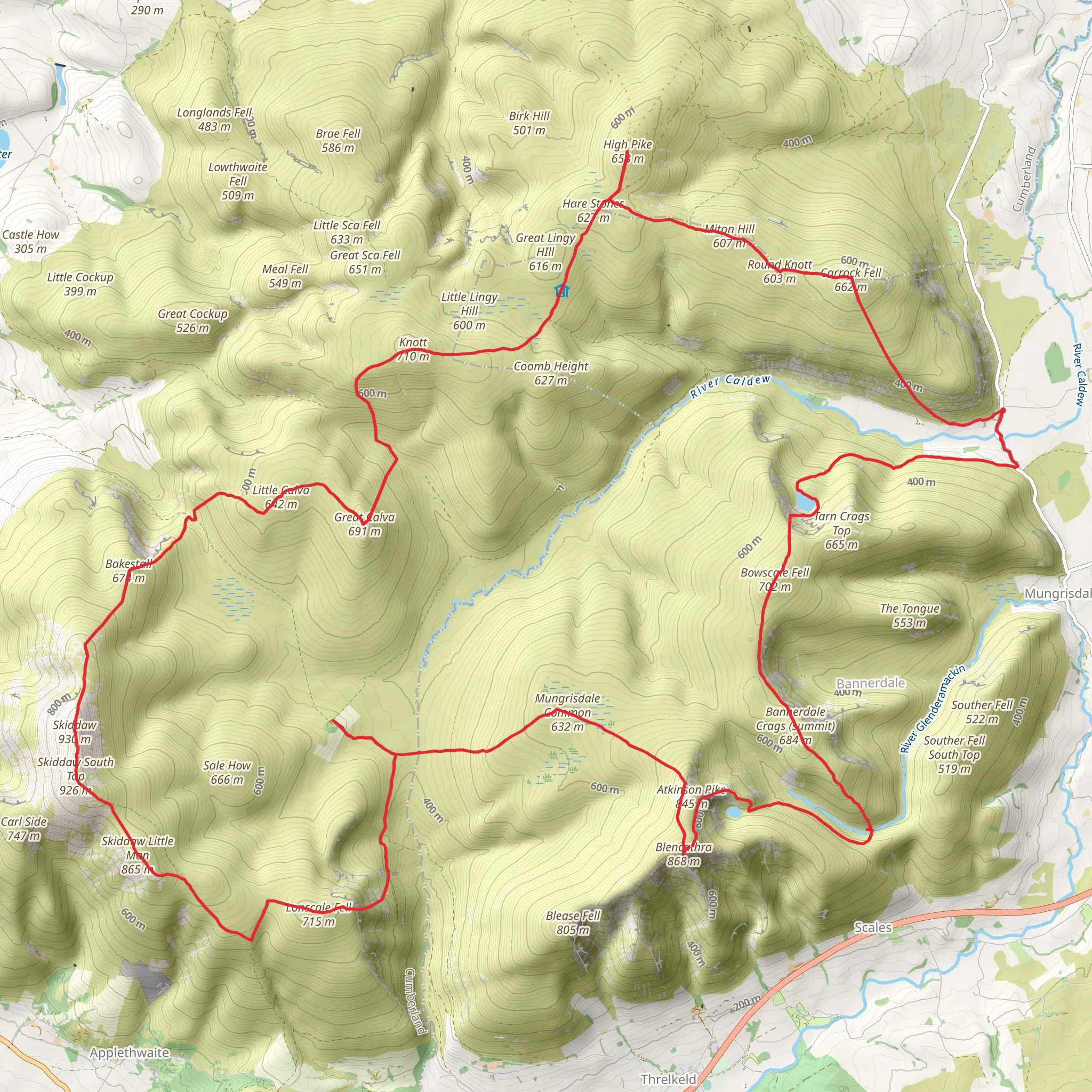 Back 'O' Skidda mobile static map