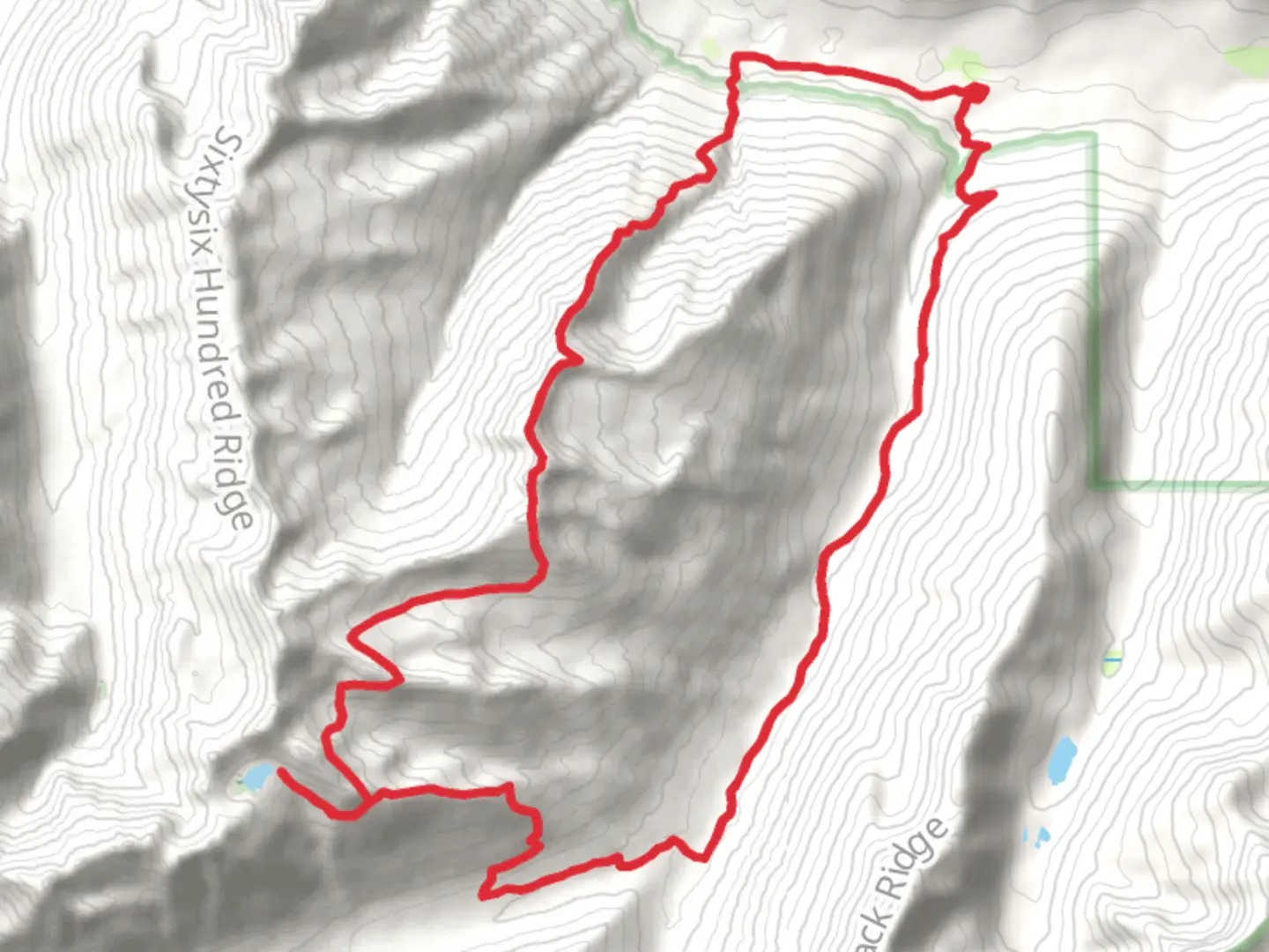 An image depicting the trail Jack Creek Trail and Blackjack Ridge Trail and its surrounding area.