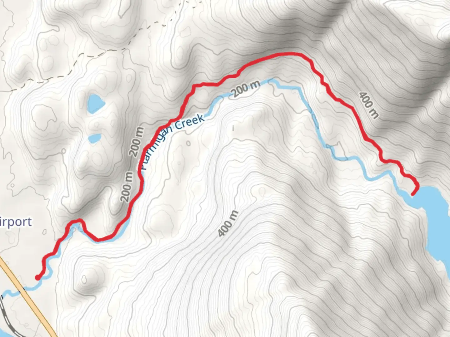 An image depicting the trail Ptarmigan Lake via Ptarmigan Creek Trail and its surrounding area.