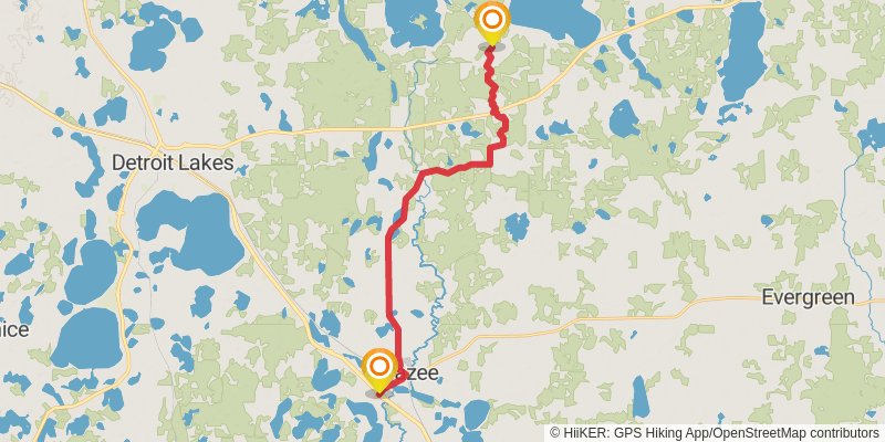 North Country Trail - Minnesota stage 8 Map