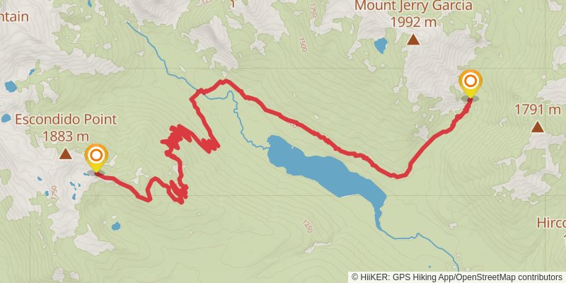 Ultra Pedestrian North Loop stage 185 Map