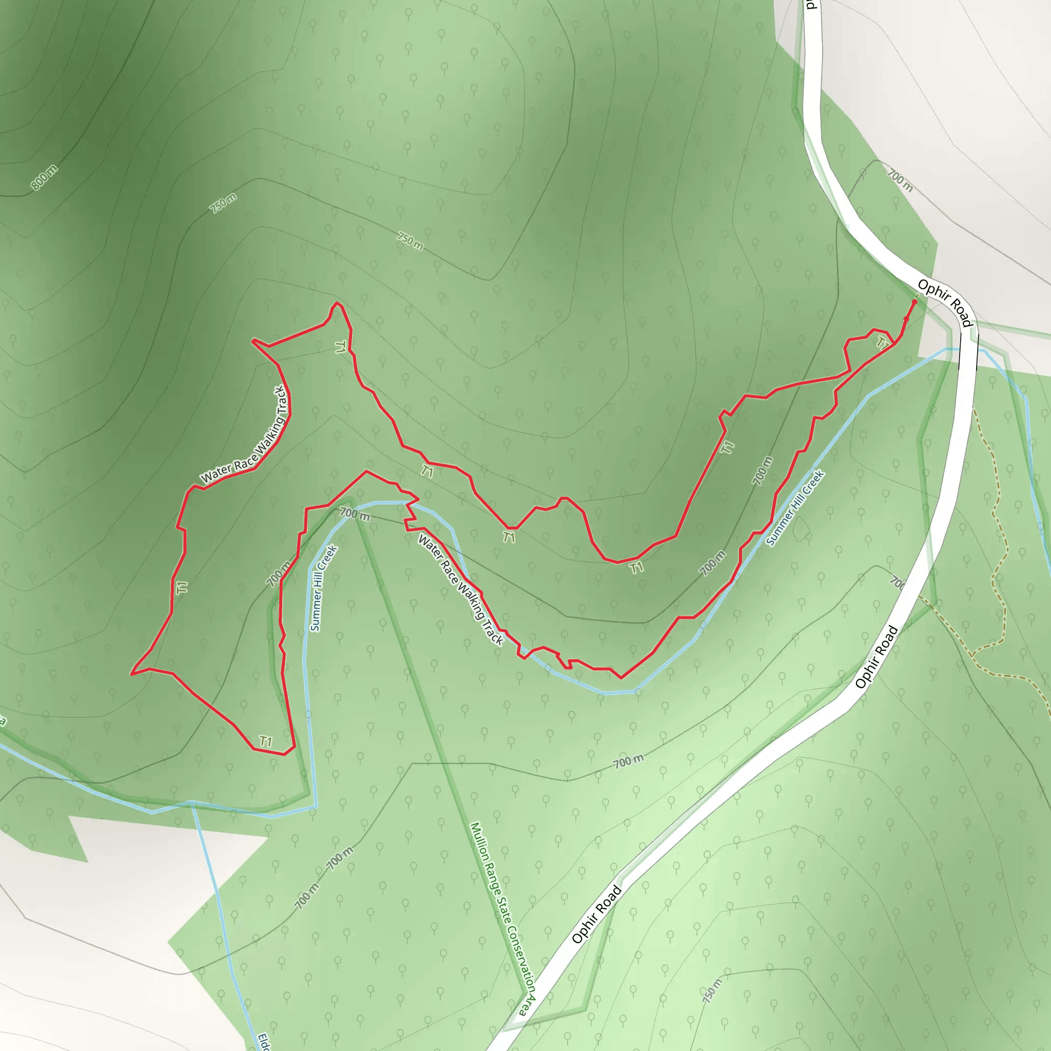 Historic Water Race Track mobile static map