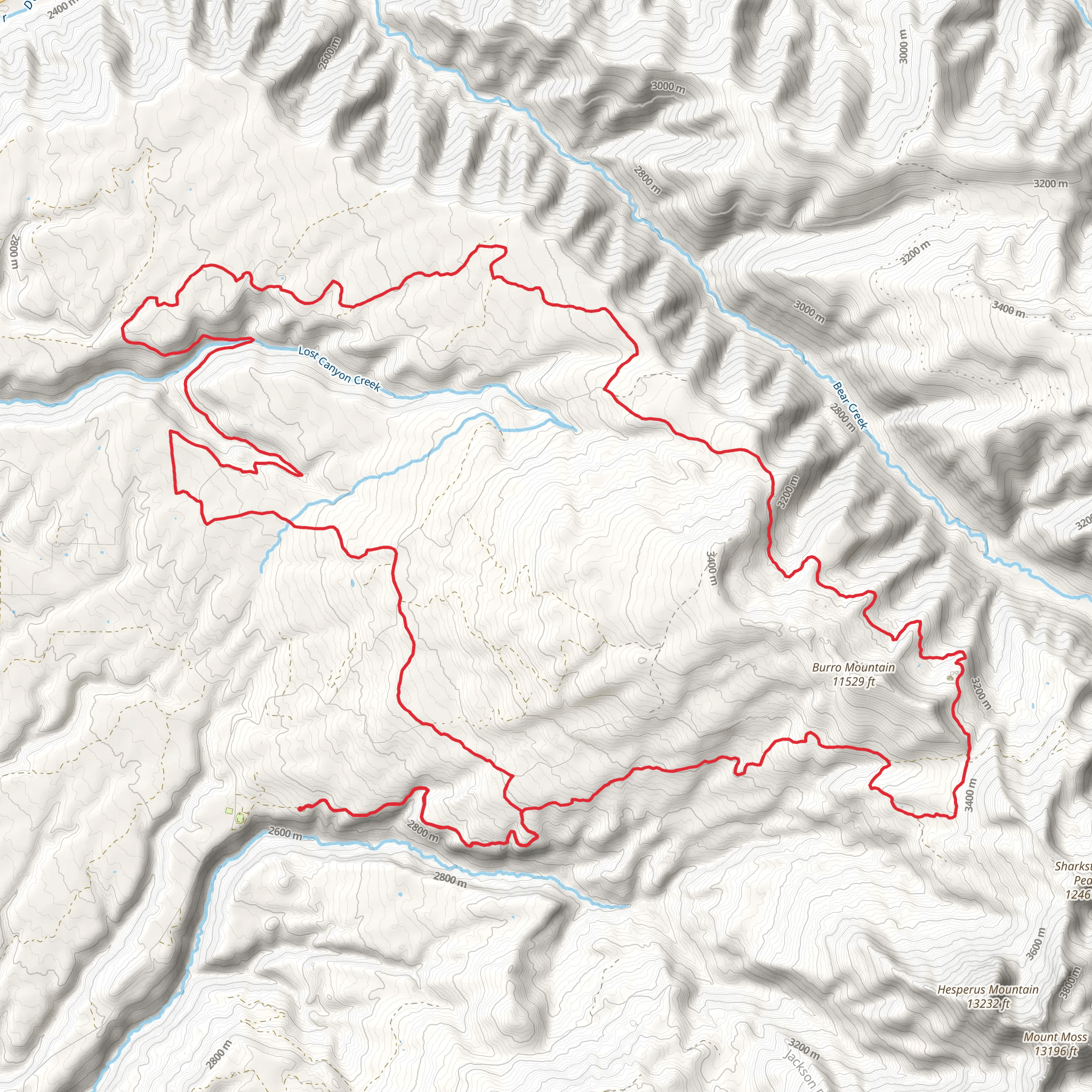 Aspen Loop Trail mobile static map