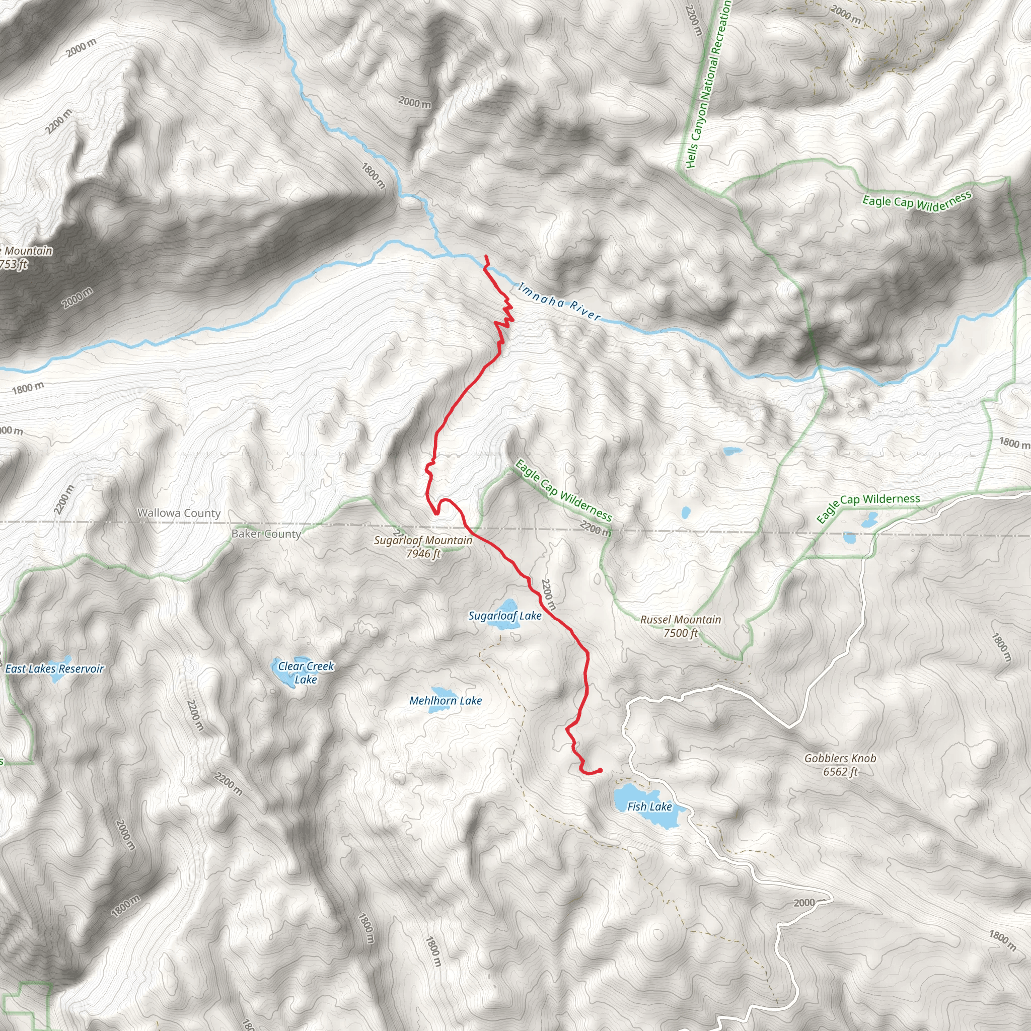 Deadman Trail mobile static map