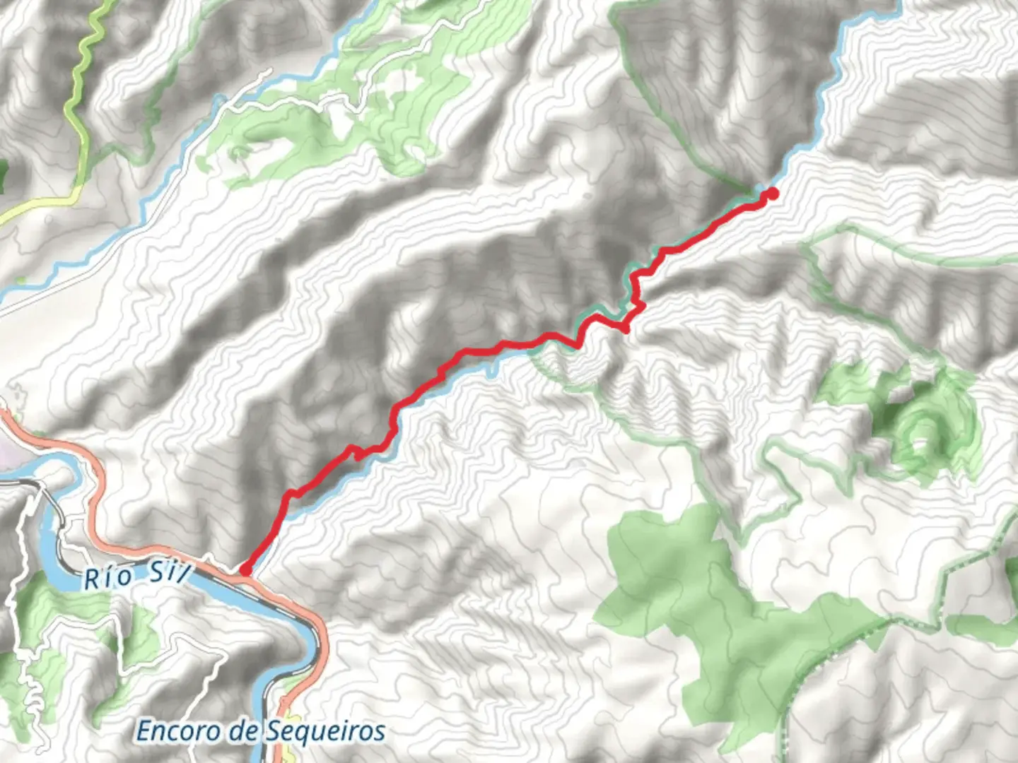 An image depicting the trail PR G 187 Camiño do ferradal and its surrounding area.