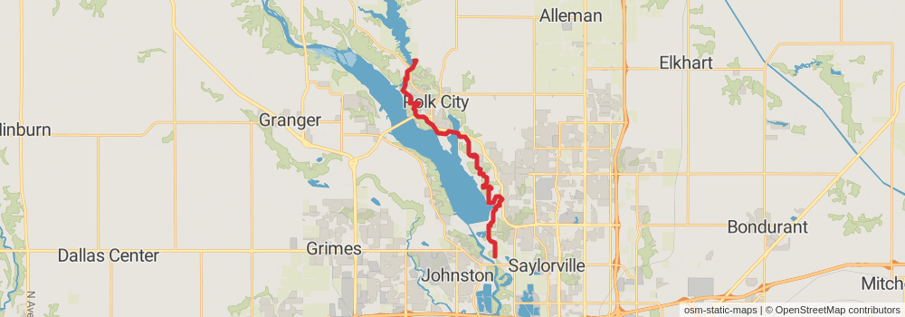 American Discovery Trail - Iowa stage 24 Map