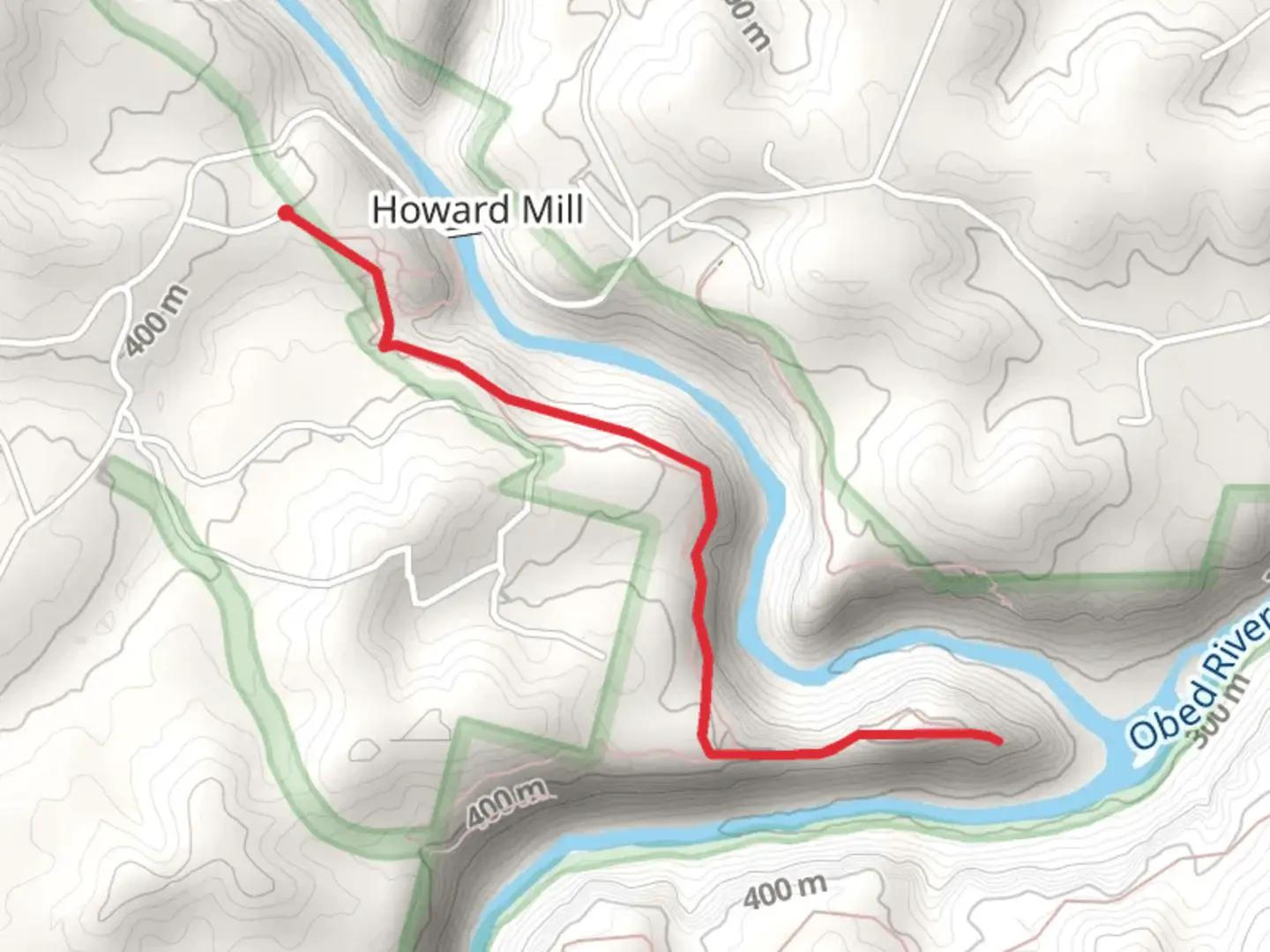 An image depicting the trail Clear Creek via Point Trail and its surrounding area.