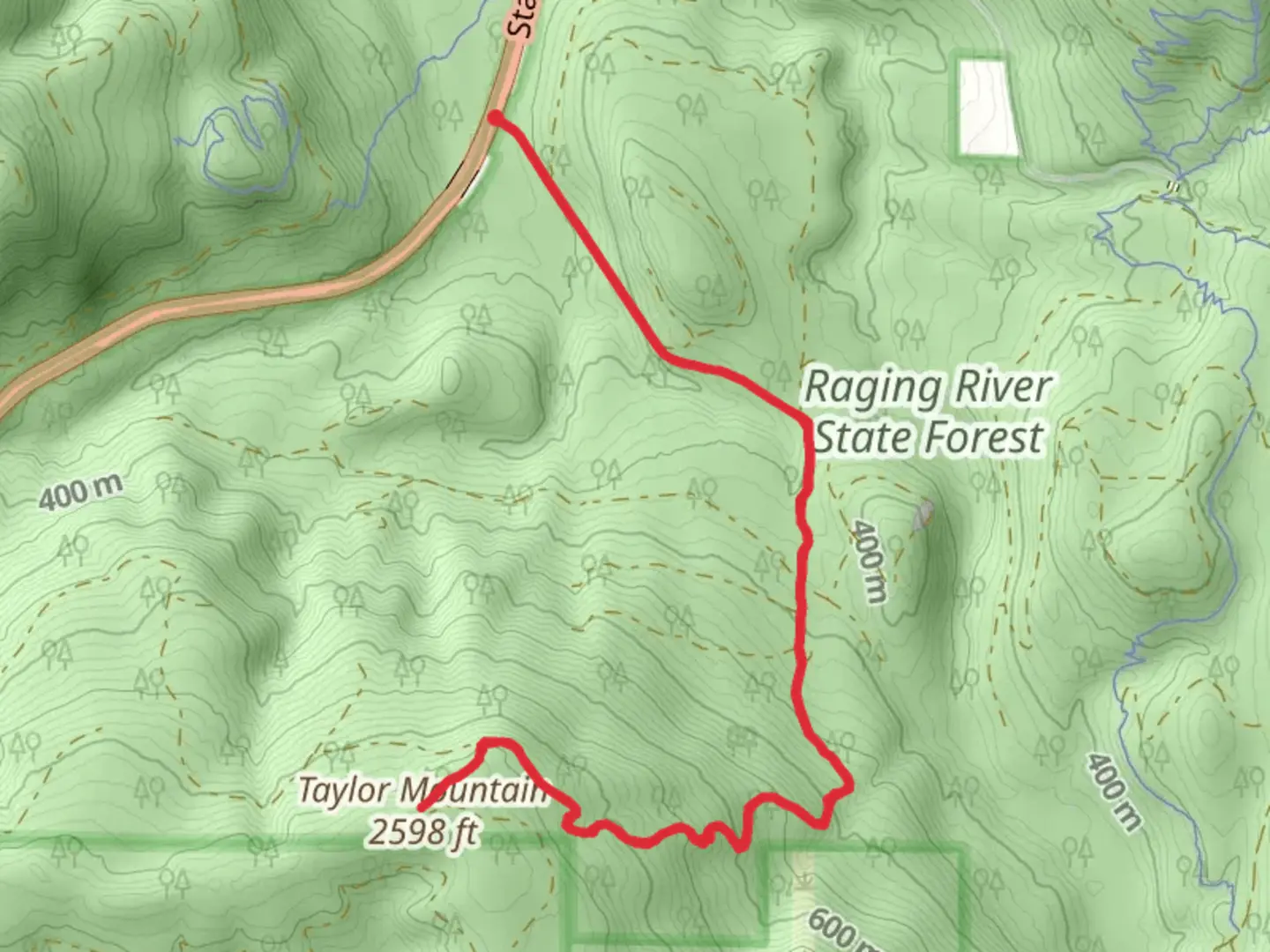 An image depicting the trail Taylor Mountain Walk and its surrounding area.