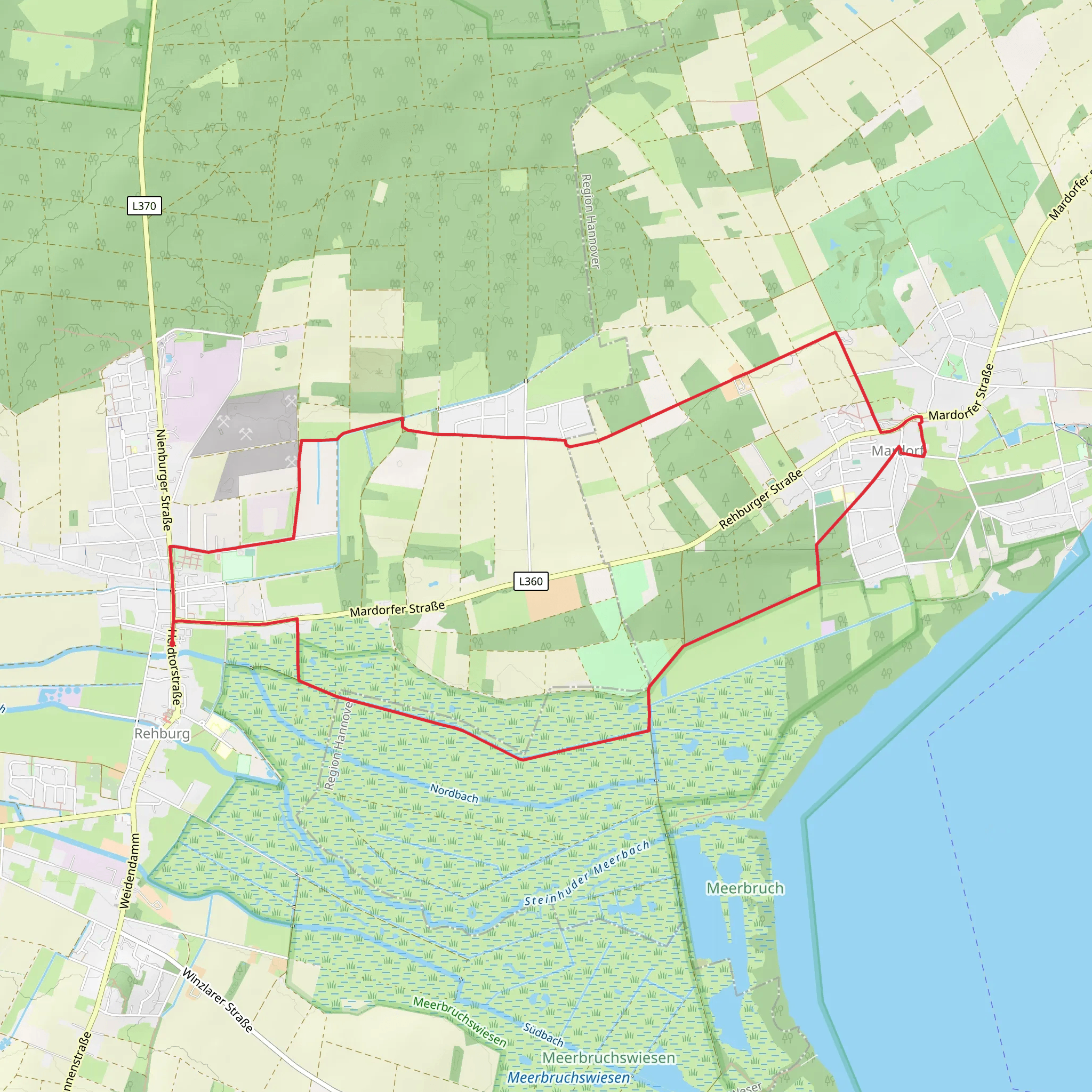 Storchennest Loop mobile static map