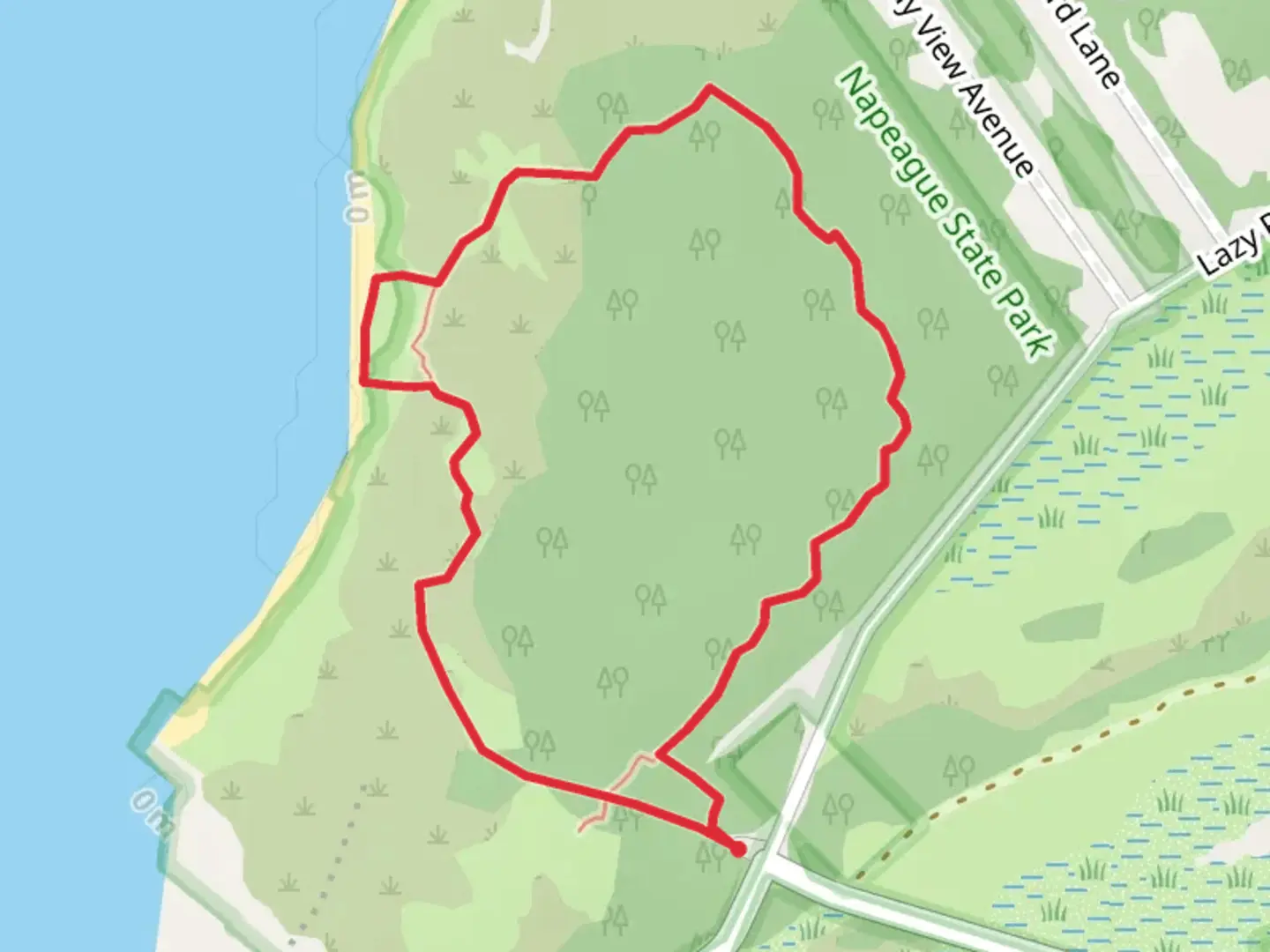 An image depicting the trail Promised Land Loop Trail and its surrounding area.