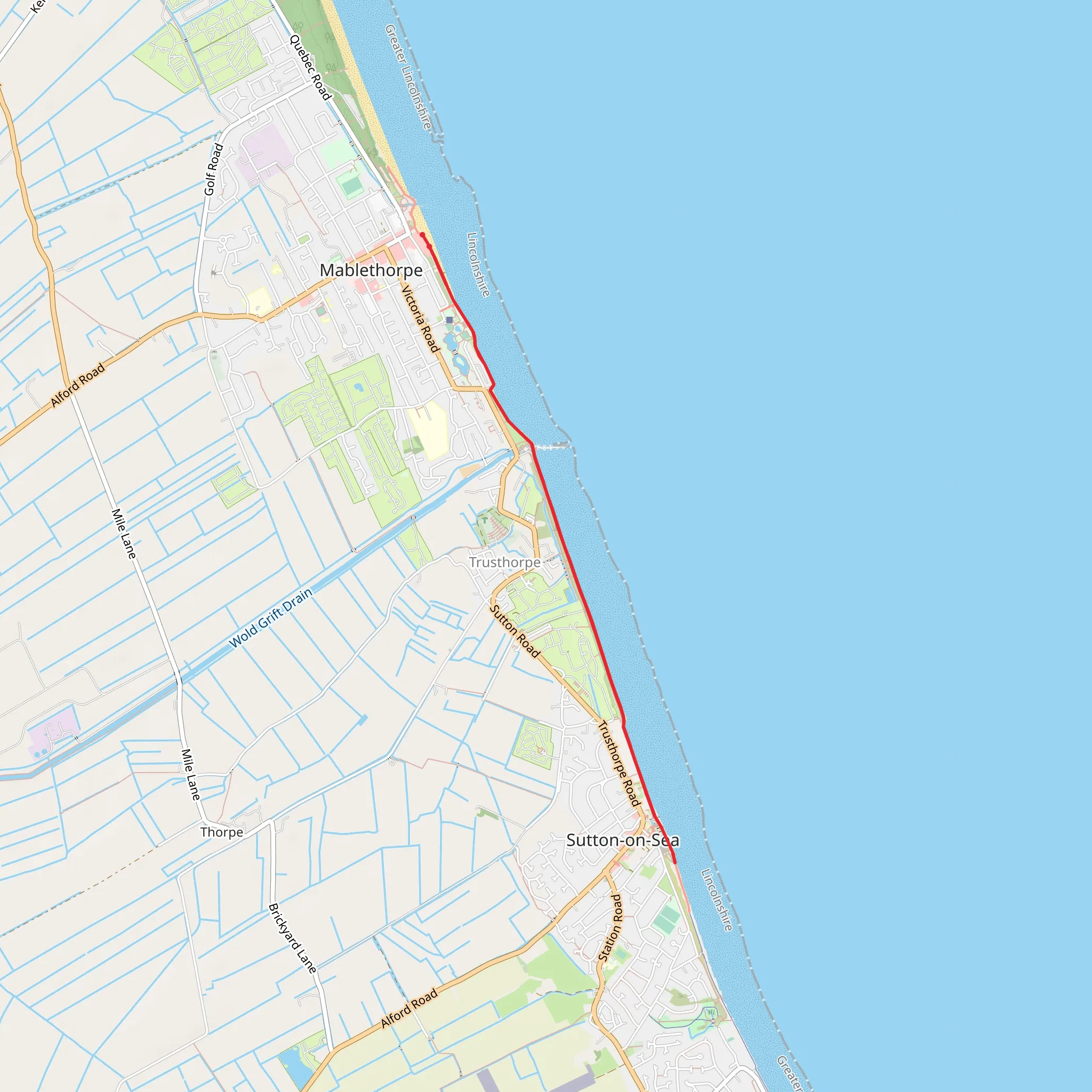 Mablethorpe mobile static map