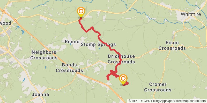 Palmetto Trail - EN stage 2 Map