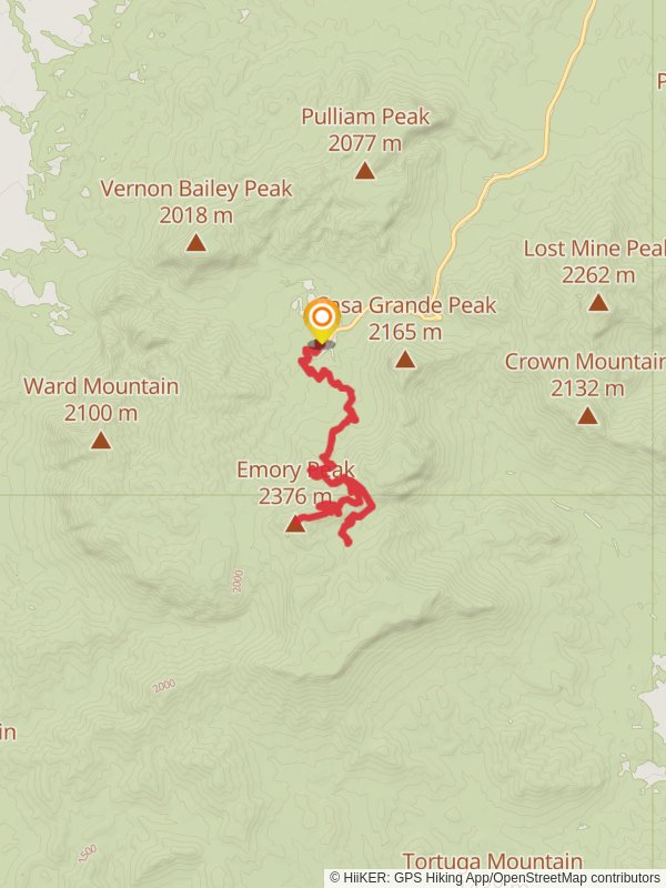 Emory Peak Trail and Boot Canyon Trail