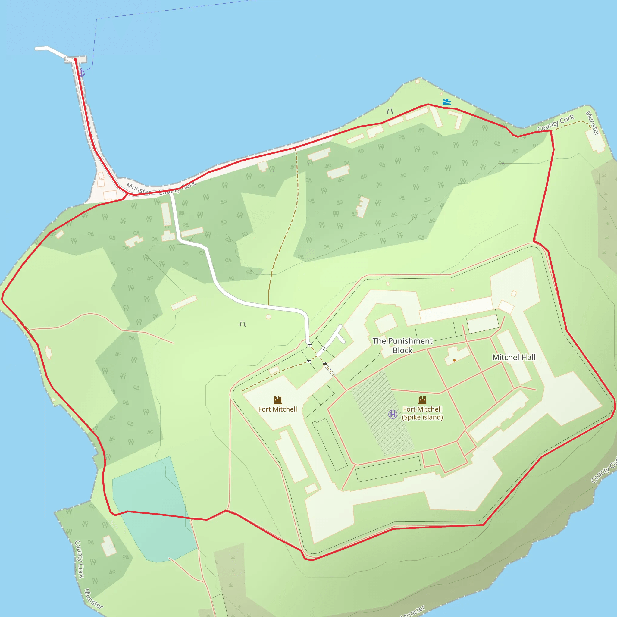 Ring of Spike Trail mobile static map