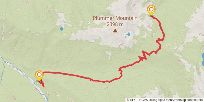Ultra Pedestrian North Loop stage 198 Map