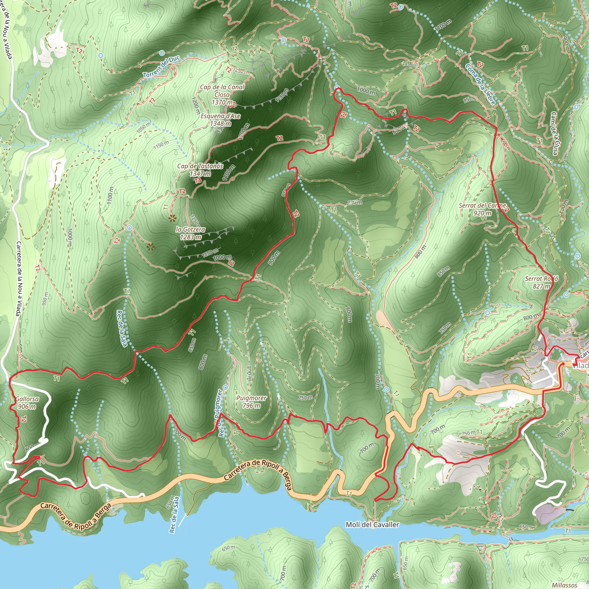 Vilada Trail PR C 147 mobile static map