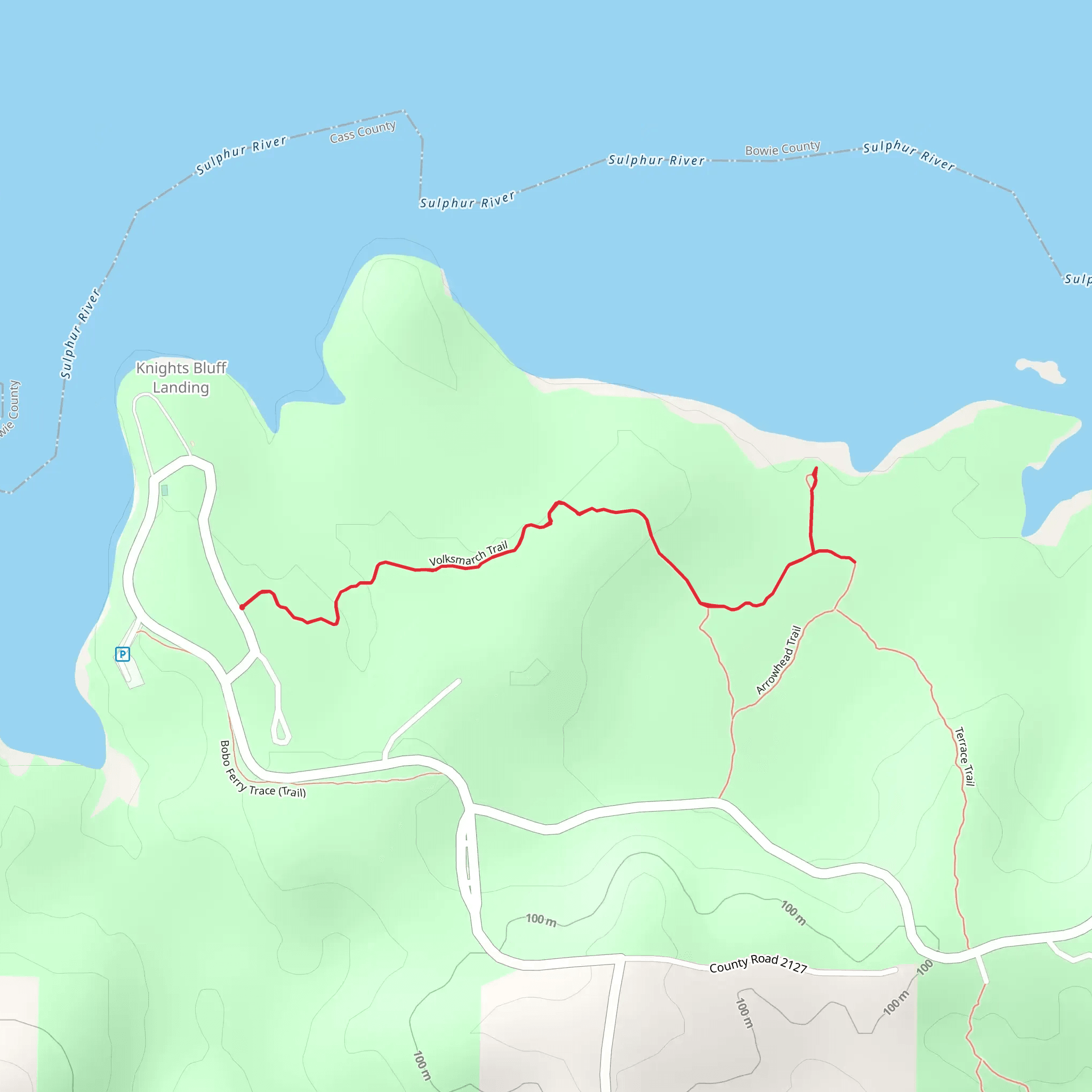 Volksmarch Trail mobile static map