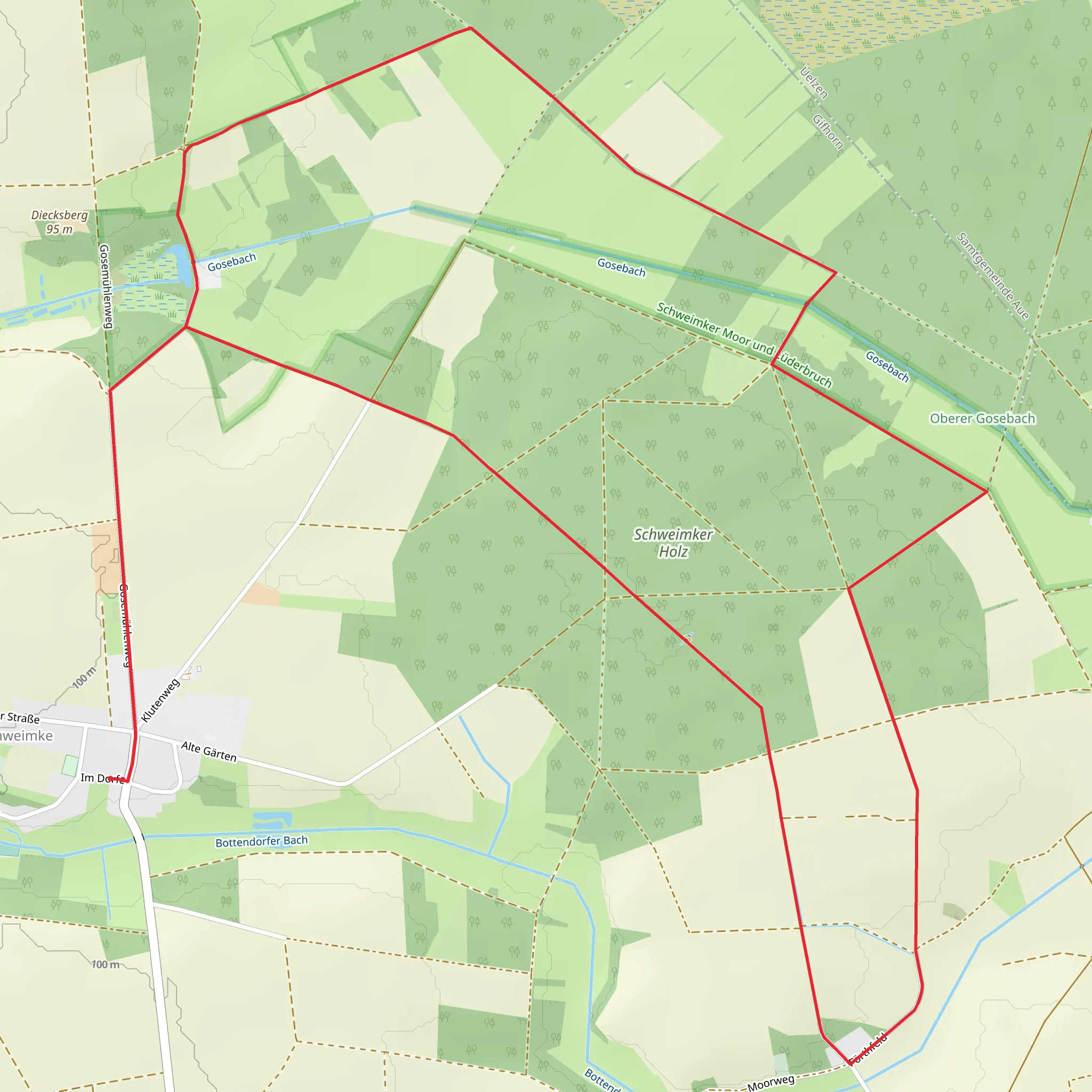 Schweimker Holz Loop mobile static map