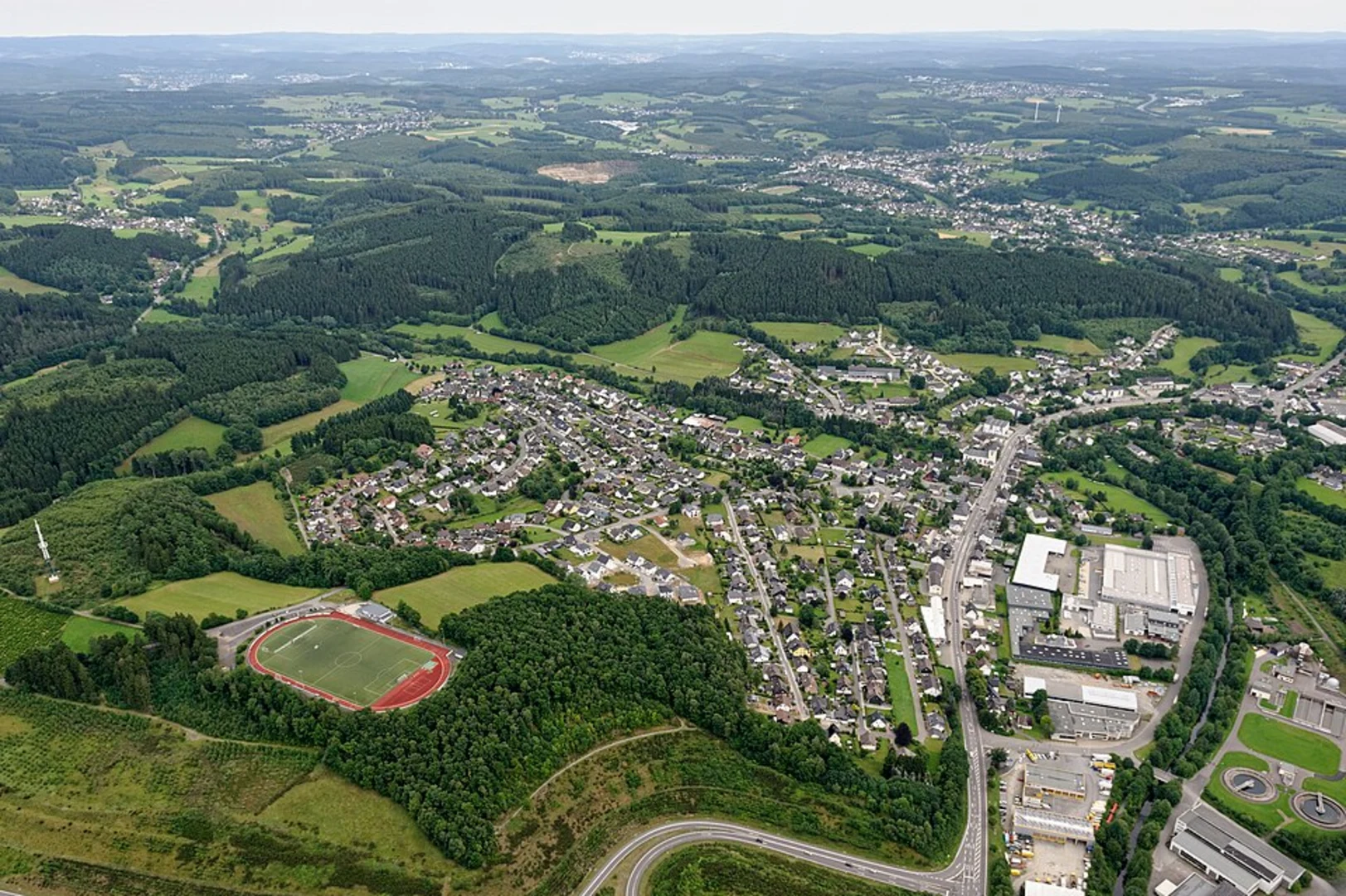 An image depicting the trail Wenden to Schonau Loop and its surrounding area.