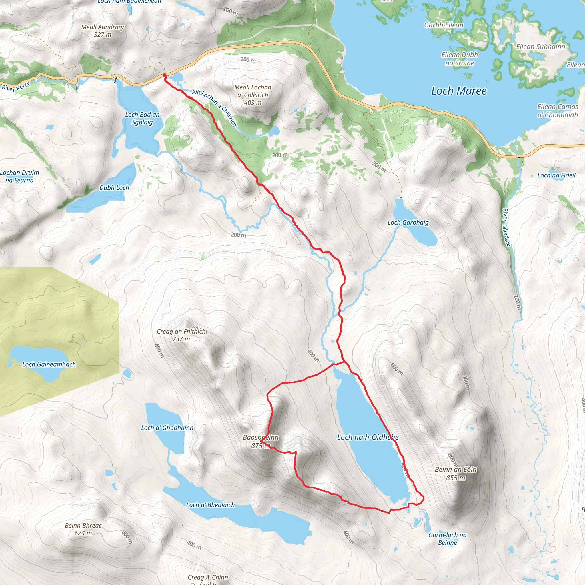 Baosbheinn mobile static map