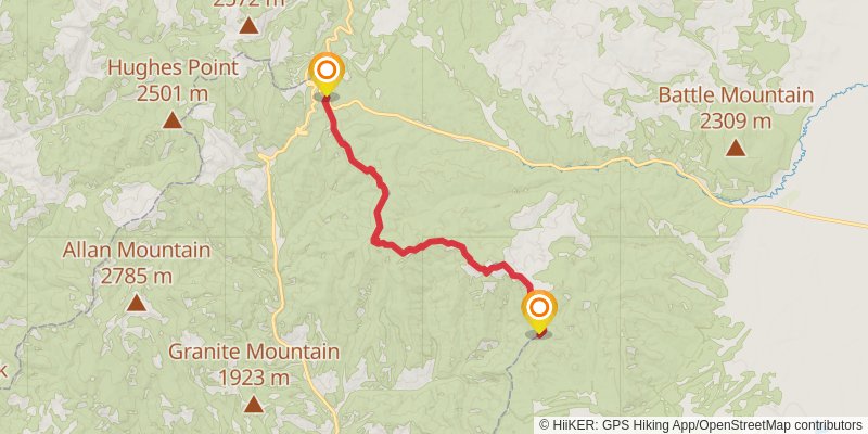 Continental Divide Trail - Montana And Idaho stage 31 Map