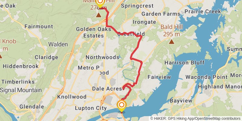 Great Eastern Trail (Incomplete) stage 46 Map