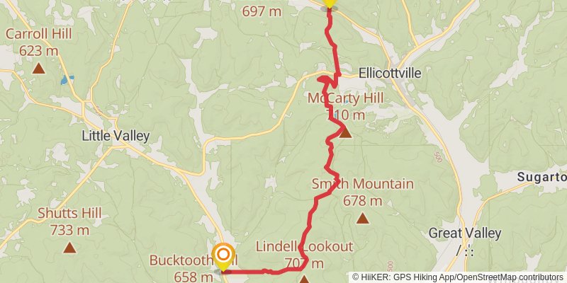 Finger Lakes Trail stage 6 Map