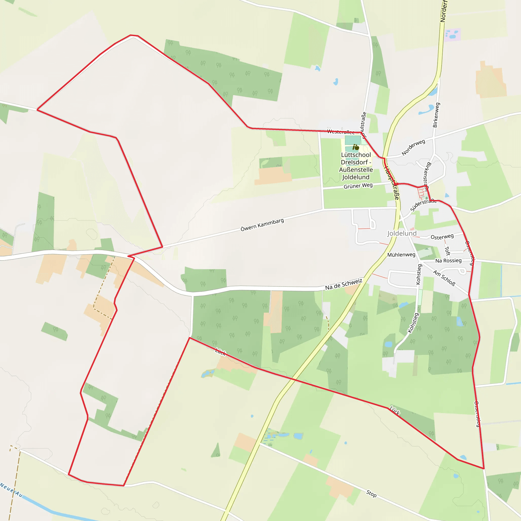Joldelund Loop mobile static map