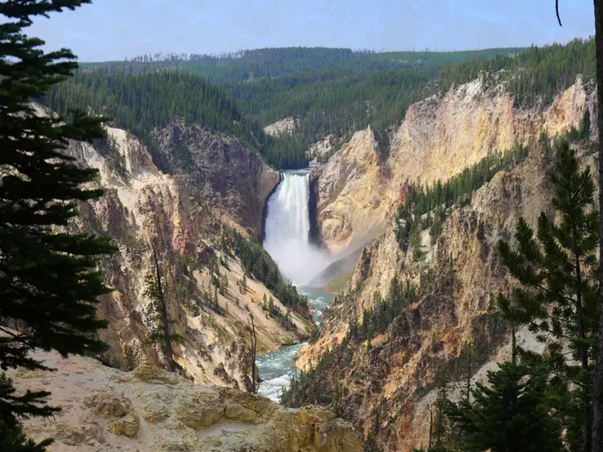 Clear lake outlet trail yellowstone