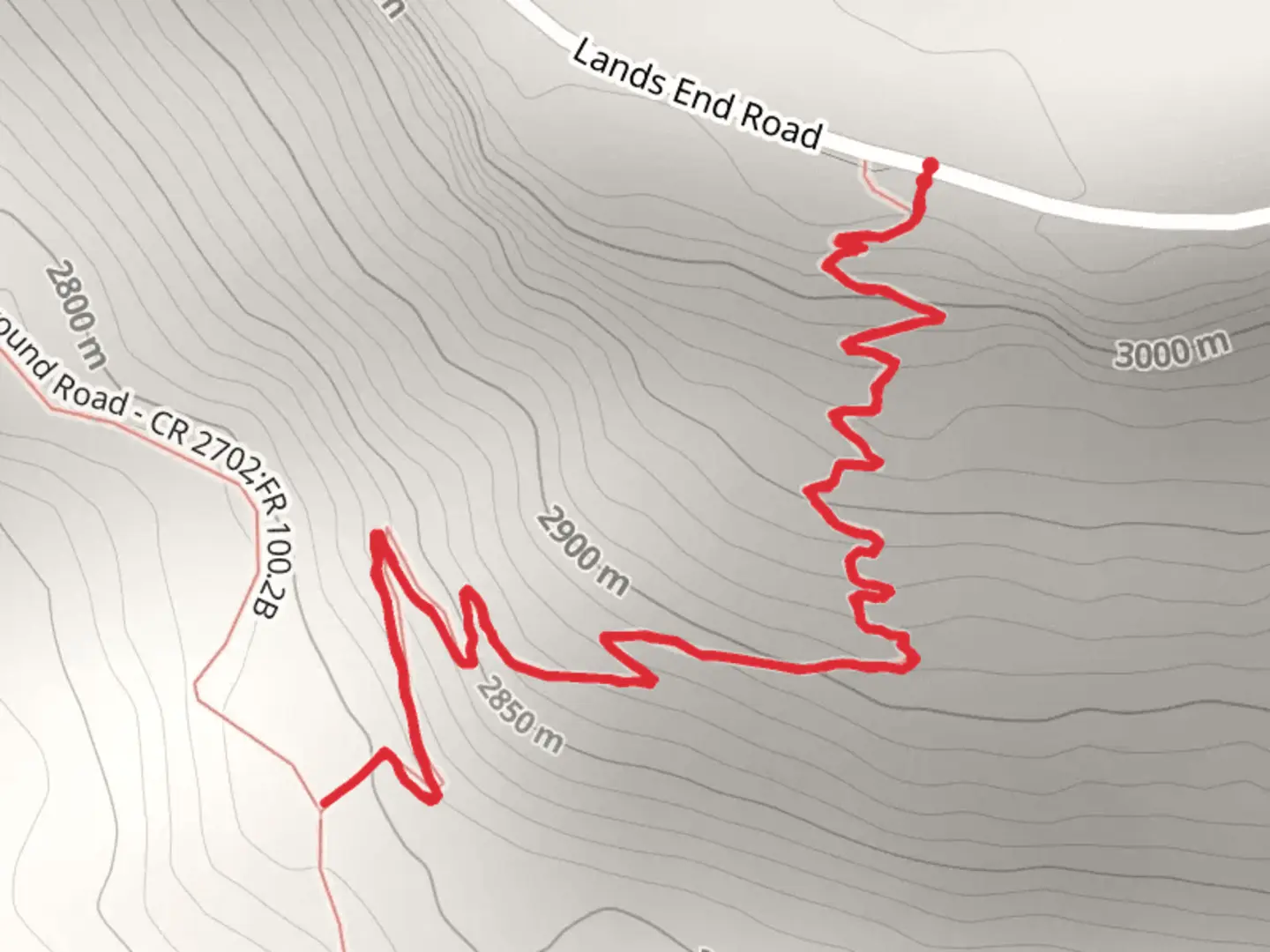 An image depicting the trail Switchback Trail and its surrounding area.