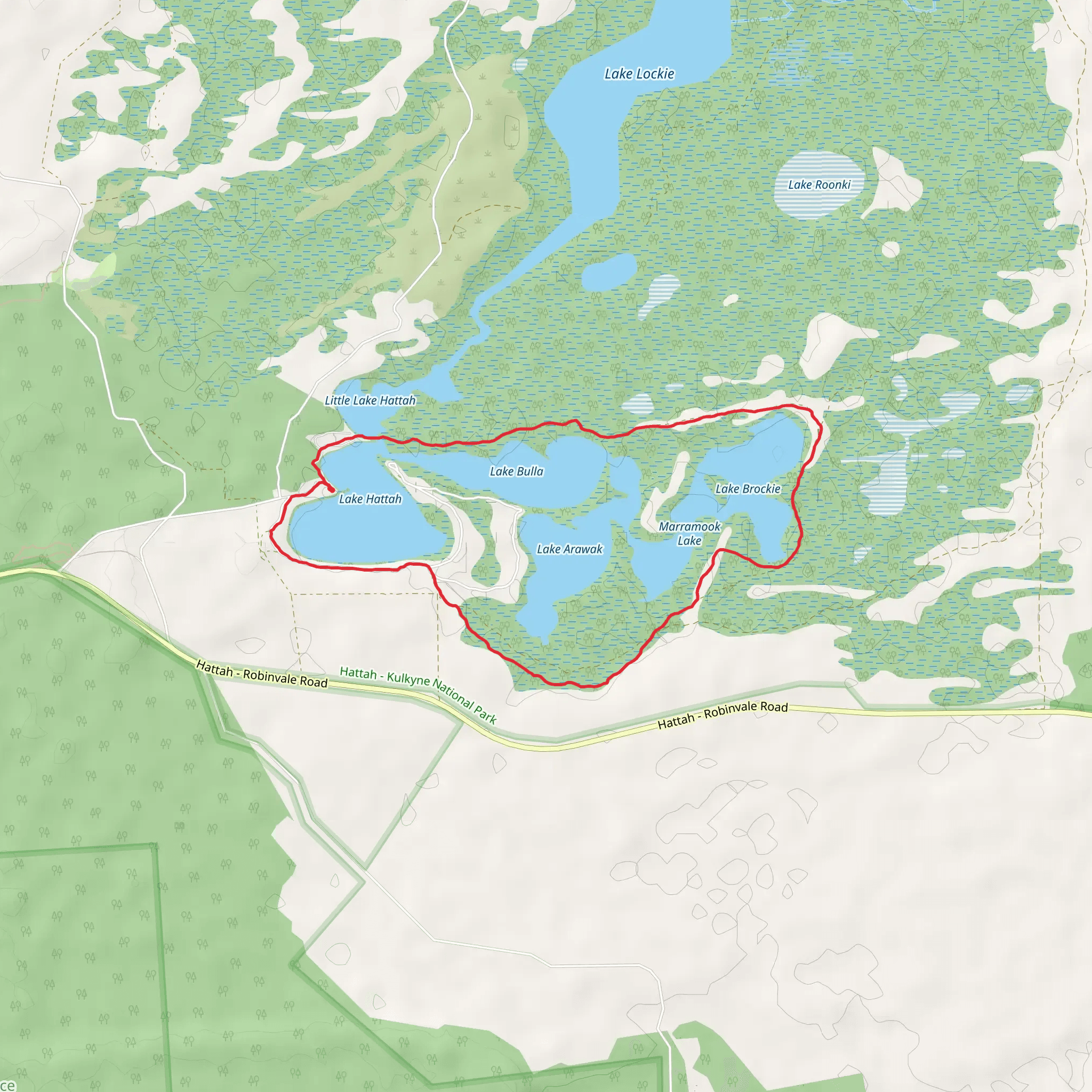 Bugle Ridge Lake Brockie Loop mobile static map