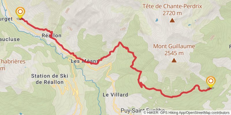 Lac de Serre-Ponçon stage 11 Map